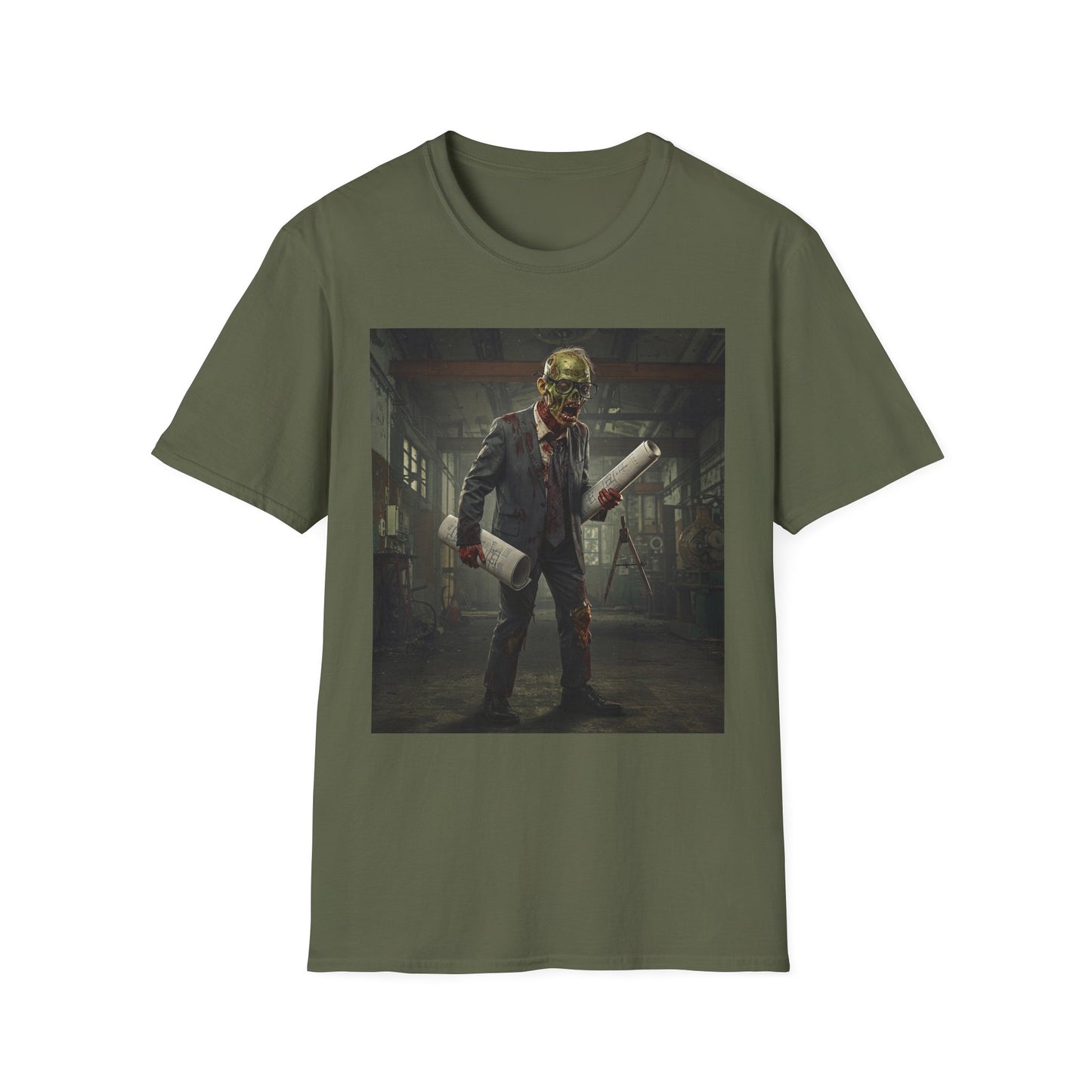 Zombie Apocalypse Unisex Softstyle T-Shirt - Perfect for Halloween and Horror Fans