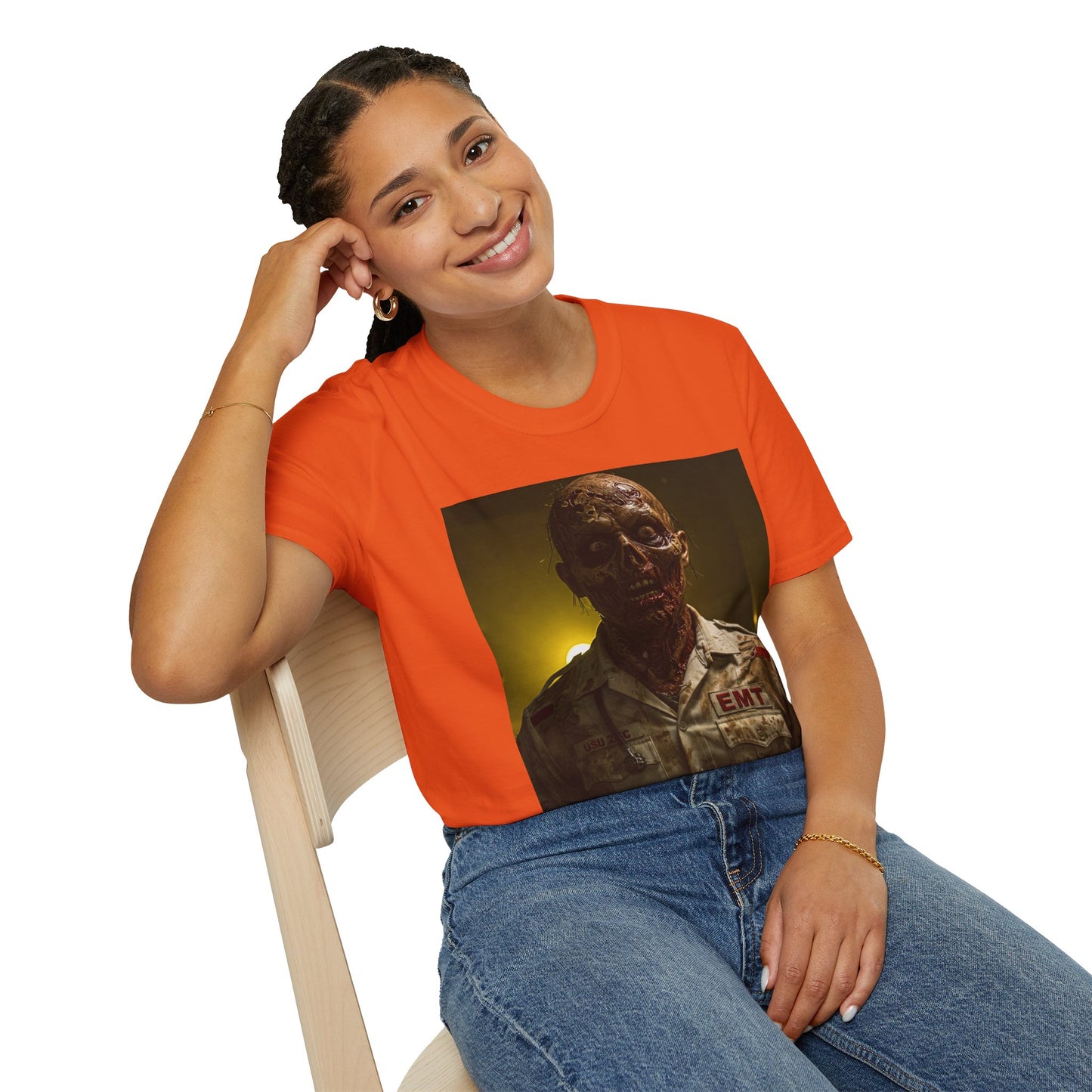 Zombie EMT Unisex Softstyle T-Shirt - Horror Apparel for Halloween