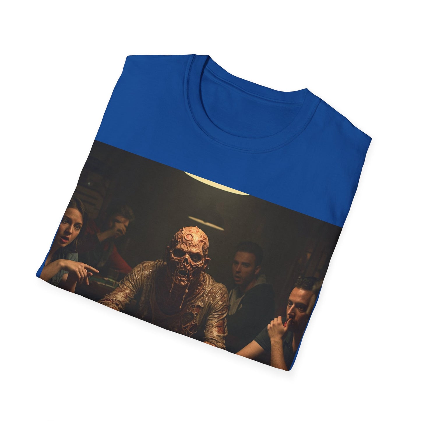 UK - Poker Night Apocalyptic Portrait Tee, bold, decaying zombie graphic