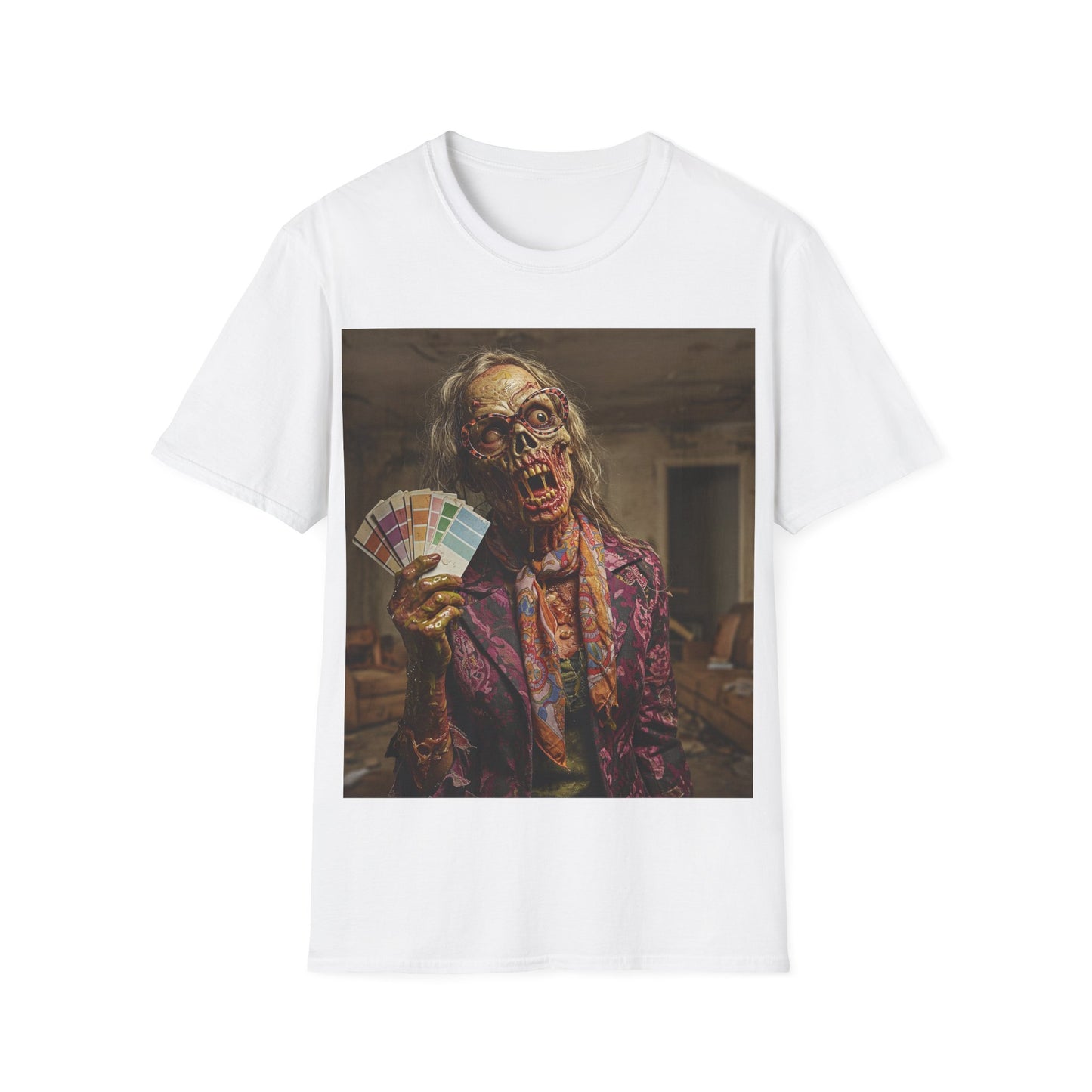 UK - Spooky Skeleton Graphic Unisex T-Shirt - Perfect for Halloween and Horror Fans