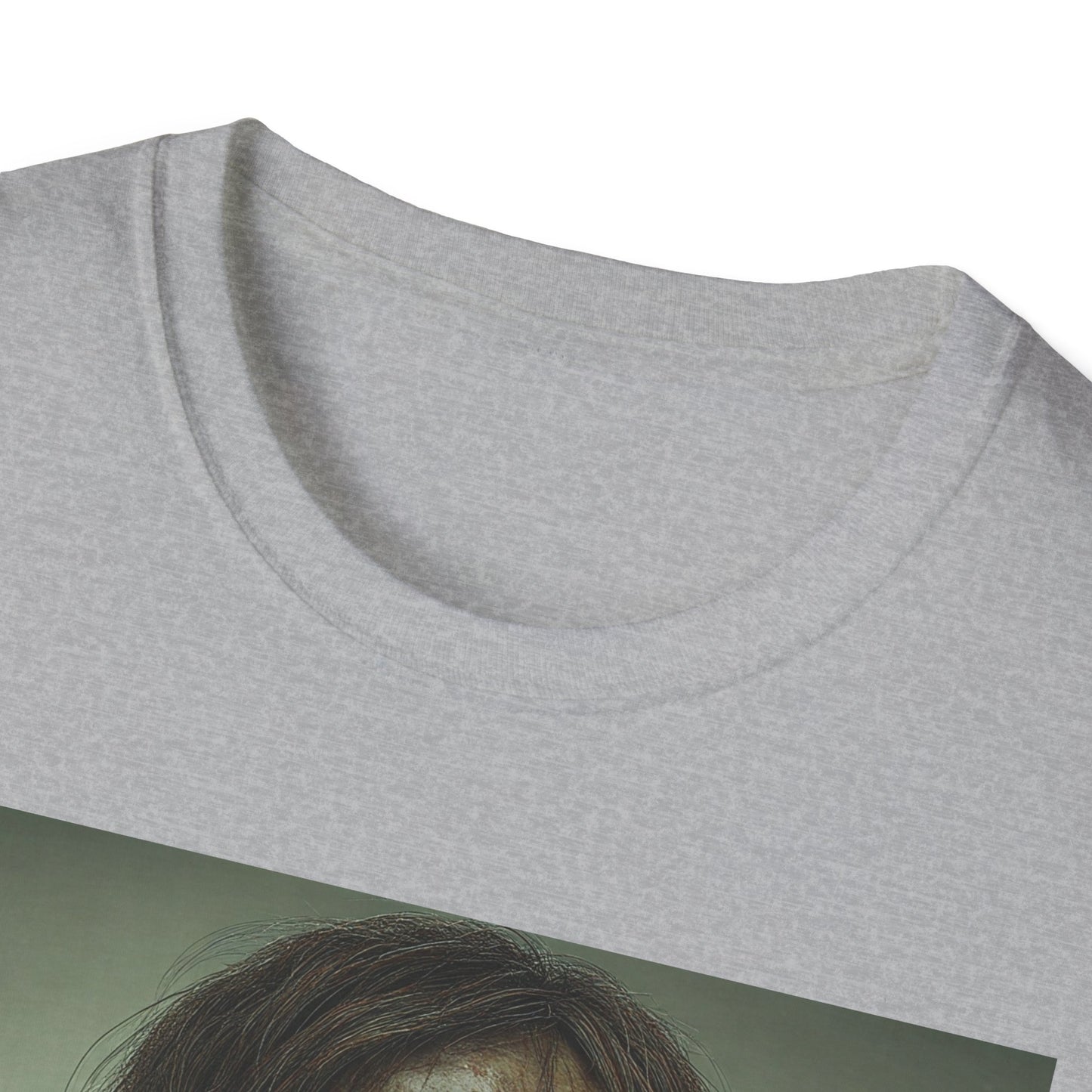 Apocalyptic Portrait Tee, bold, decaying zombie graphic