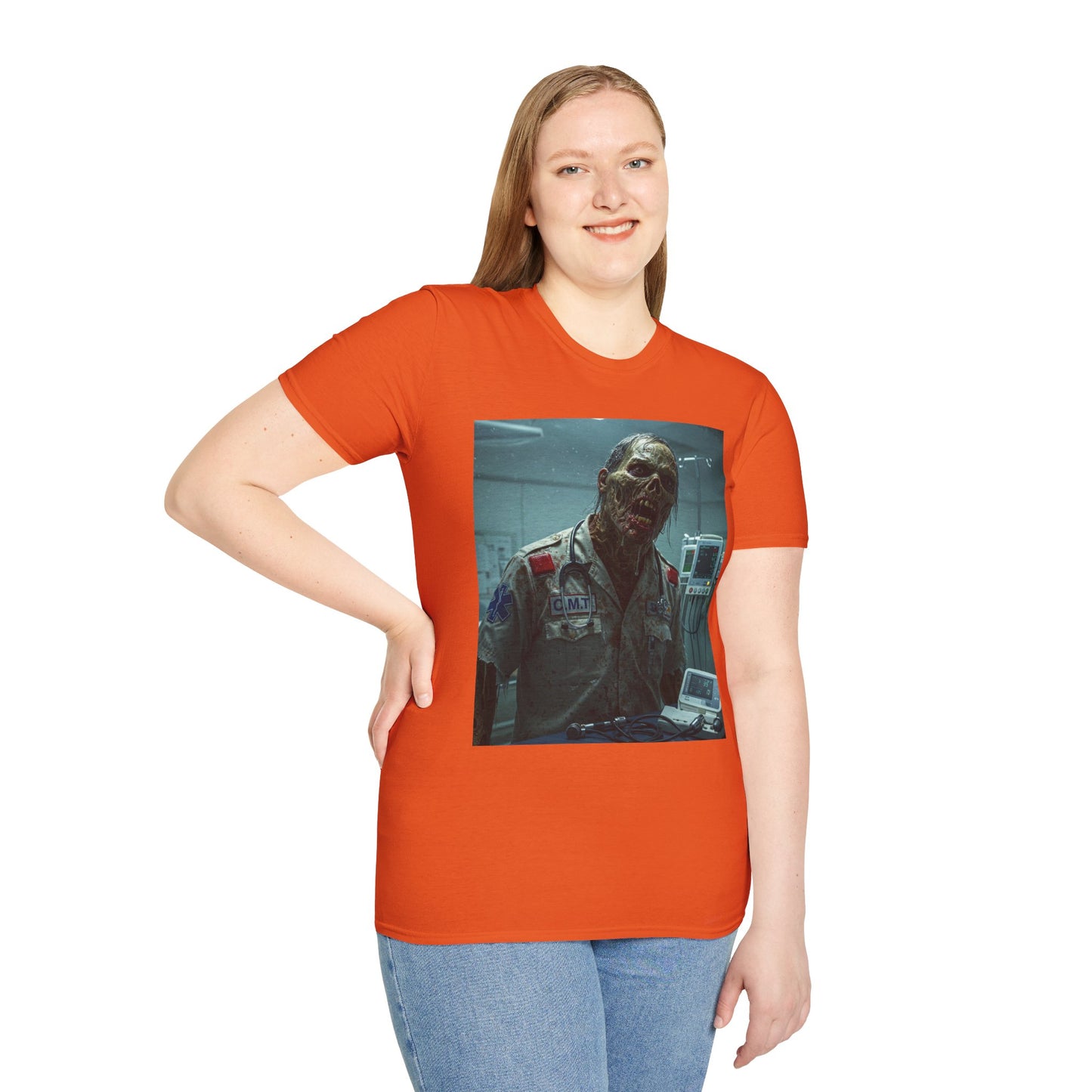 Unisex Horror Graphic T-Shirt - Creepy Zombie Design
