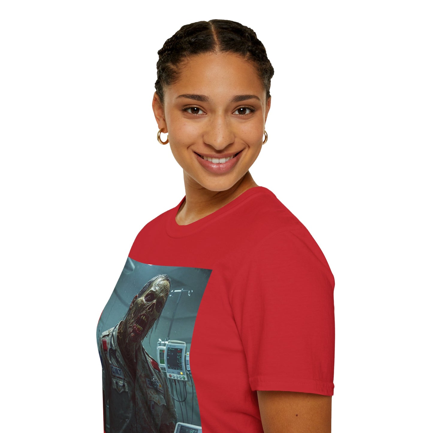 Unisex Horror Graphic T-Shirt - Creepy Zombie Design