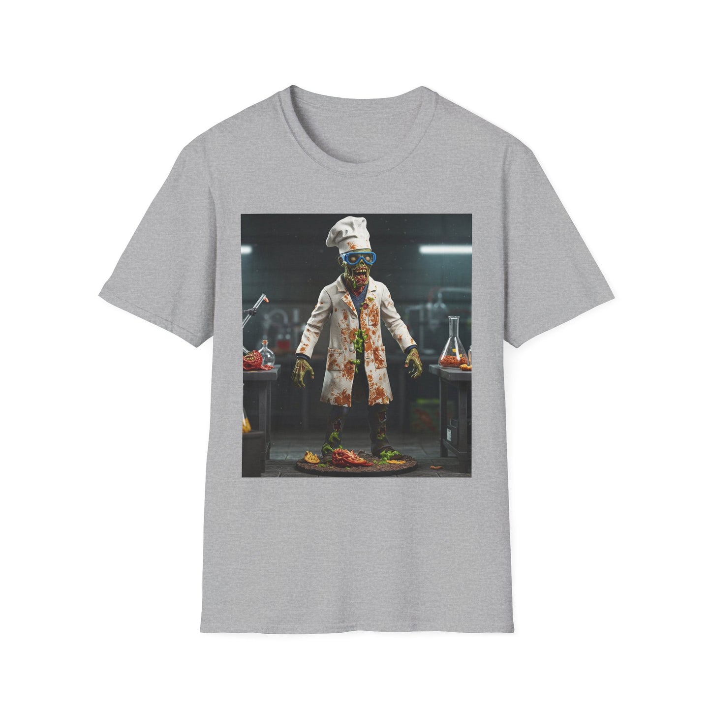 Zombie Chef Unisex Softstyle T-Shirt - Fun Halloween Casualwear