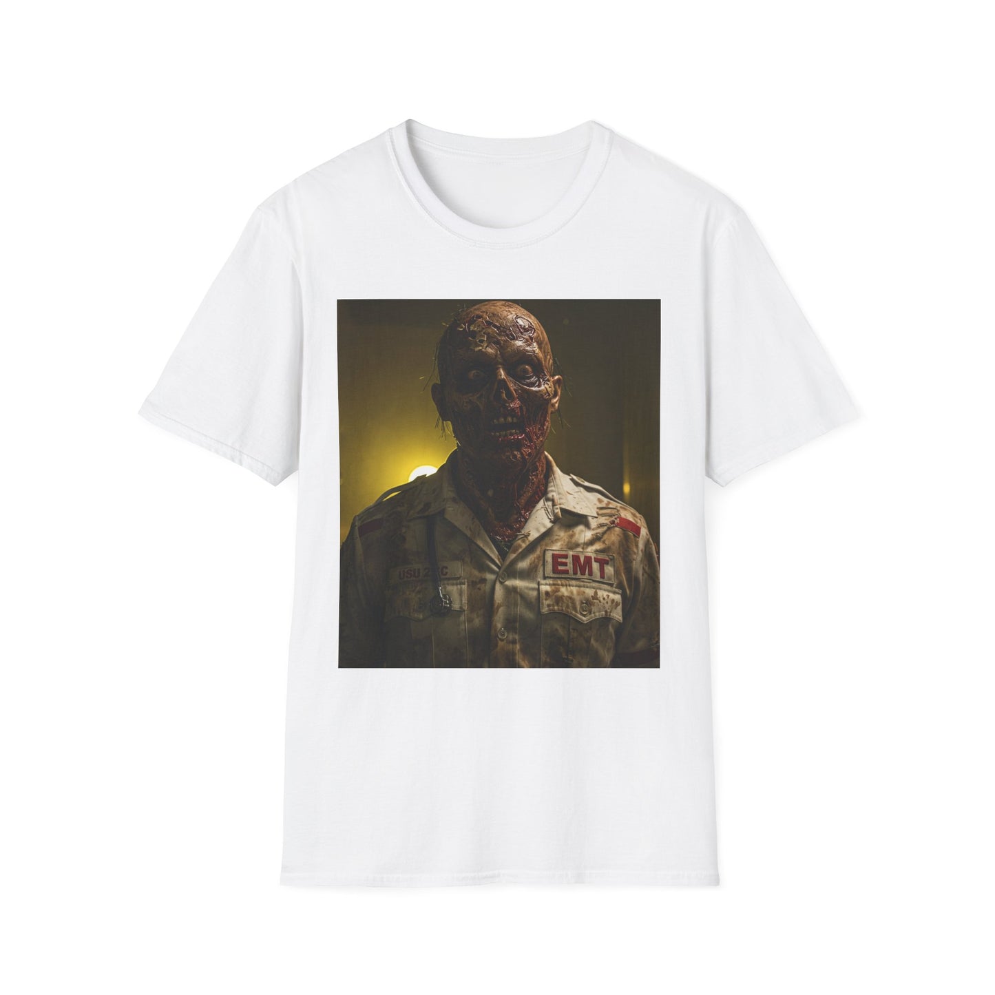 Zombie EMT Unisex Softstyle T-Shirt - Horror Apparel for Halloween