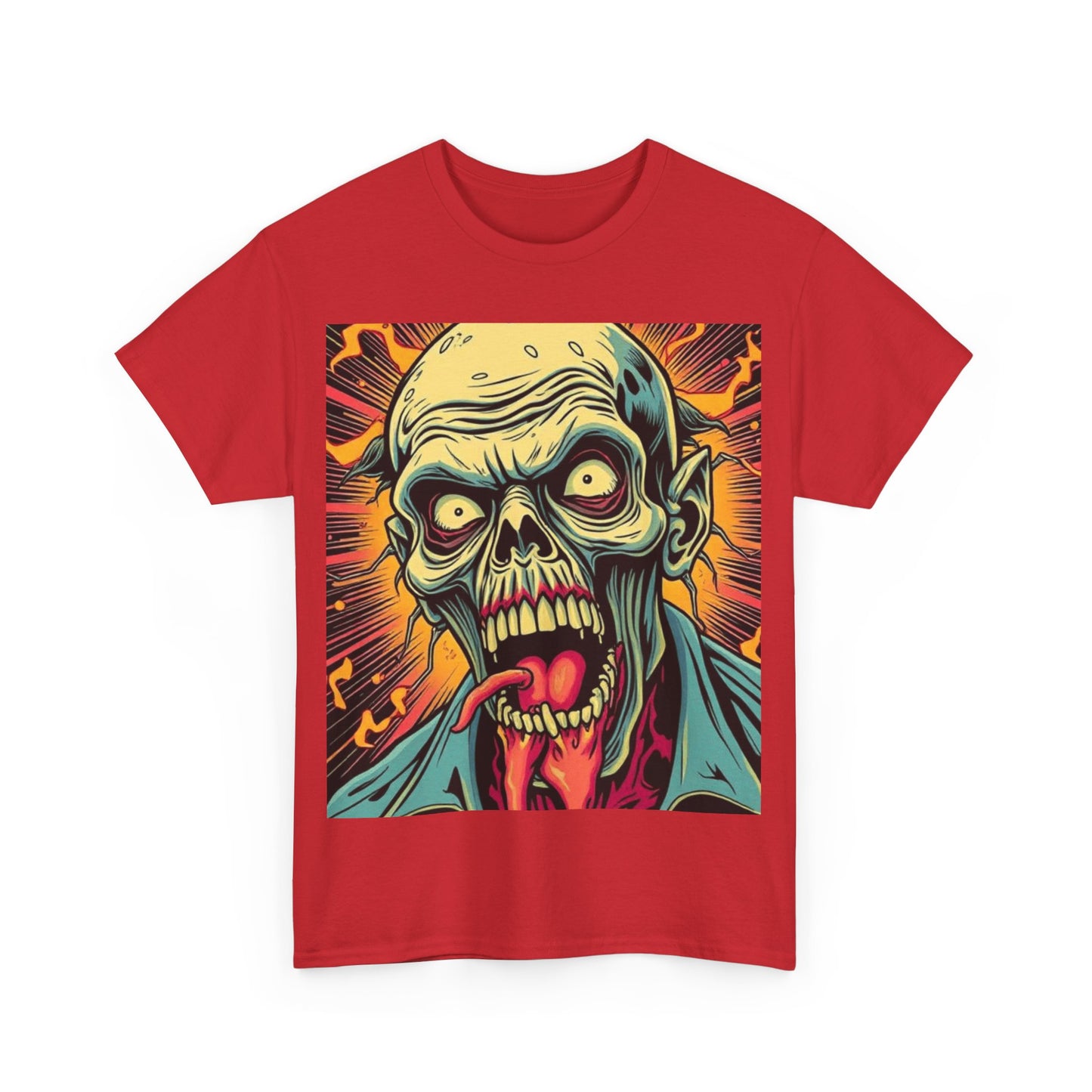 UK - Unisex Zombie Graphic Tee - Heavy Cotton T-Shirt for Horror Fans