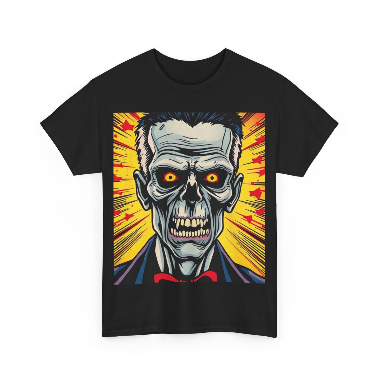 UK - Spooky Vintage Skull Tee - Unisex Heavy Cotton T-Shirt