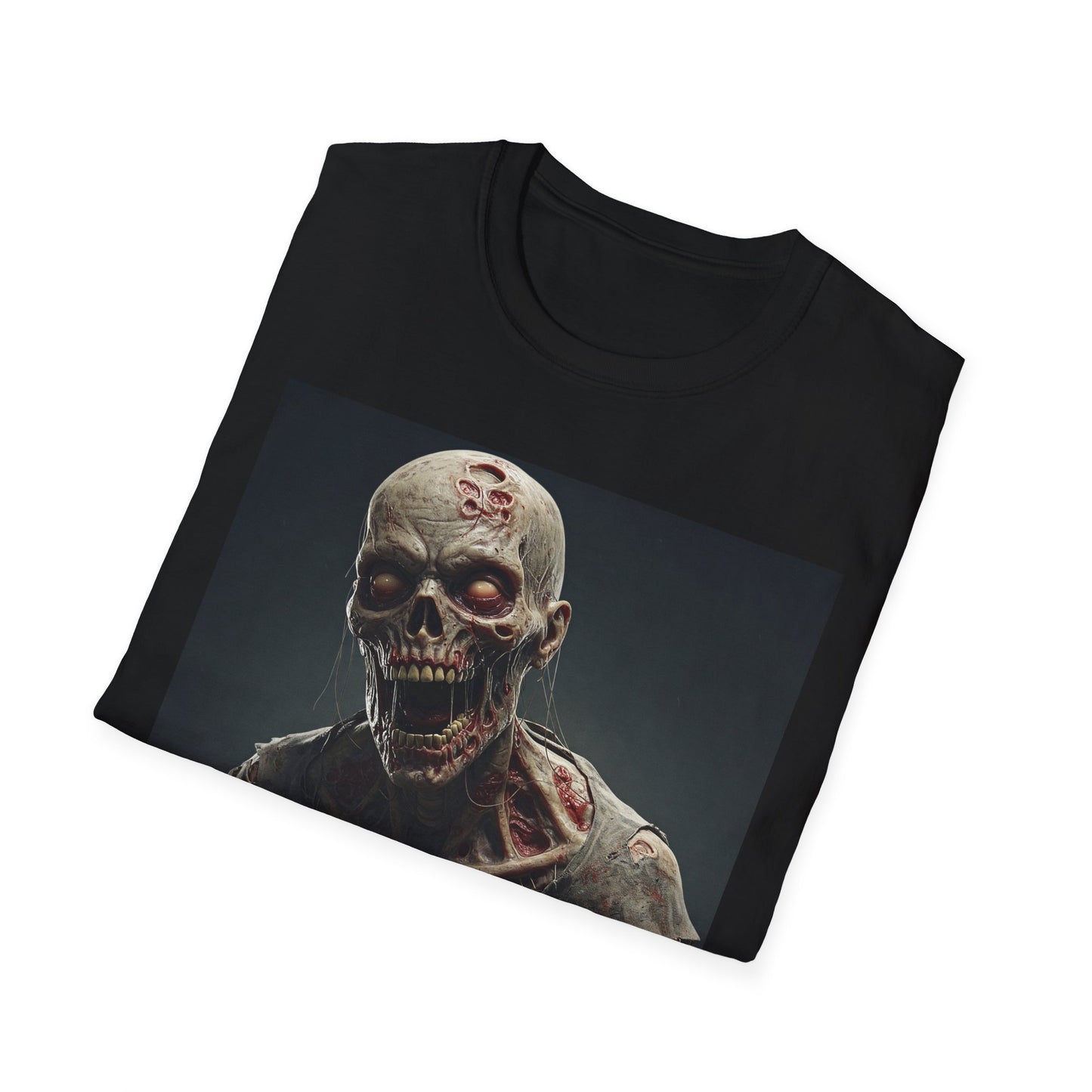 Zombie Graphic Unisex Softstyle T-Shirt | Perfect for Halloween and Horror Fans