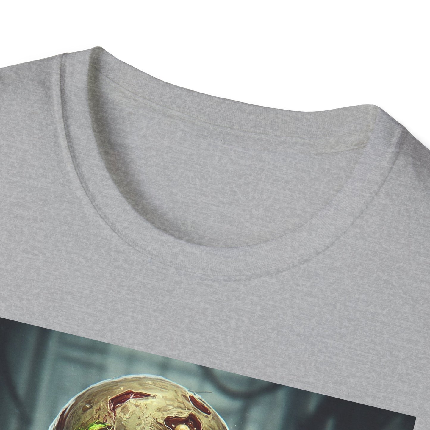 Apocalyptic Portrait Tee, bold, decaying zombie graphic