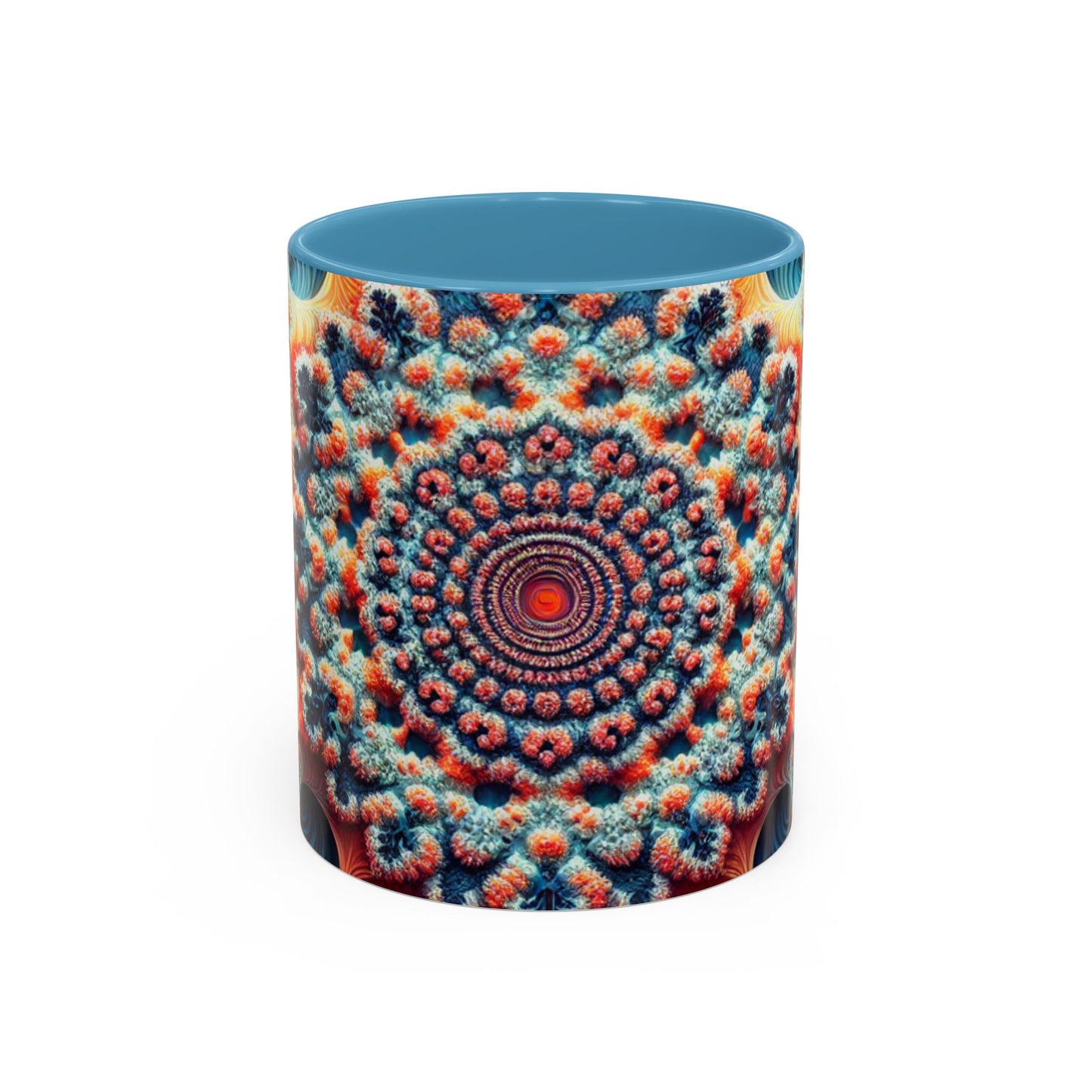 Vibrant Kaleidoscope Accent Coffee Mug - 11oz & 15oz