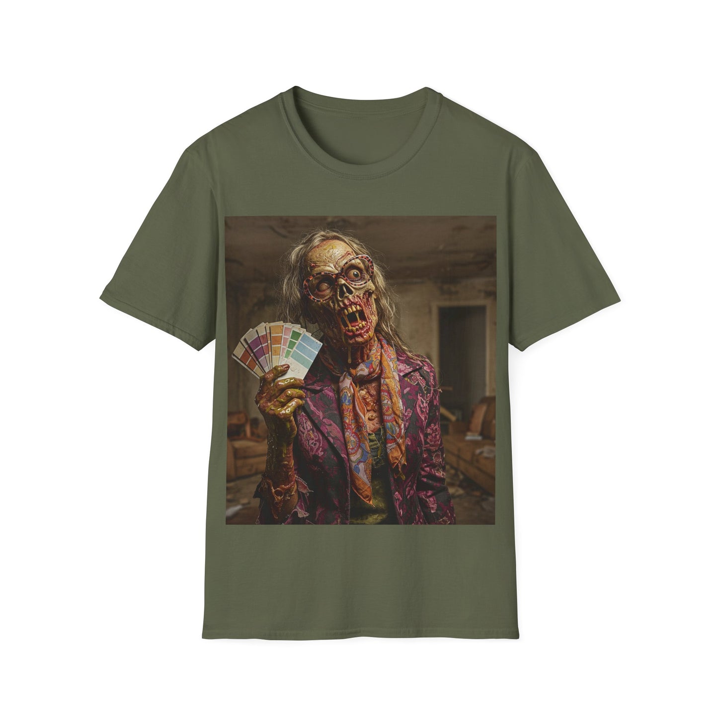 UK - Spooky Skeleton Graphic Unisex T-Shirt - Perfect for Halloween and Horror Fans
