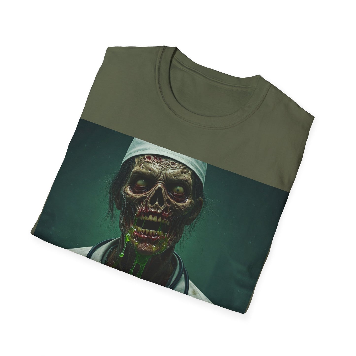 UK - Zombie Doctor Unisex Softstyle T-Shirt - Perfect for Halloween and Horror Fans