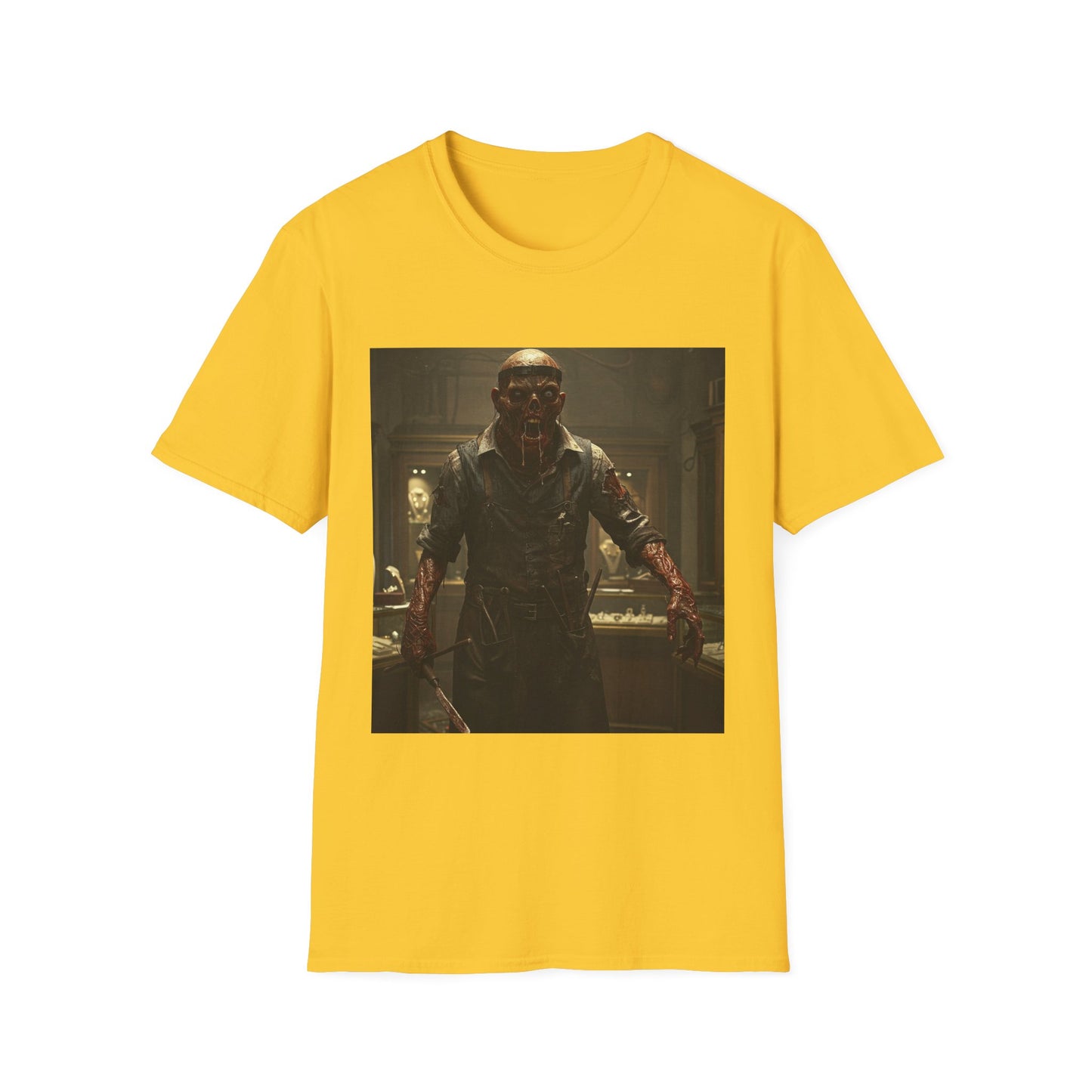 Unisex Horror-Themed Softstyle T-Shirt - Perfect for Halloween and Cosplay