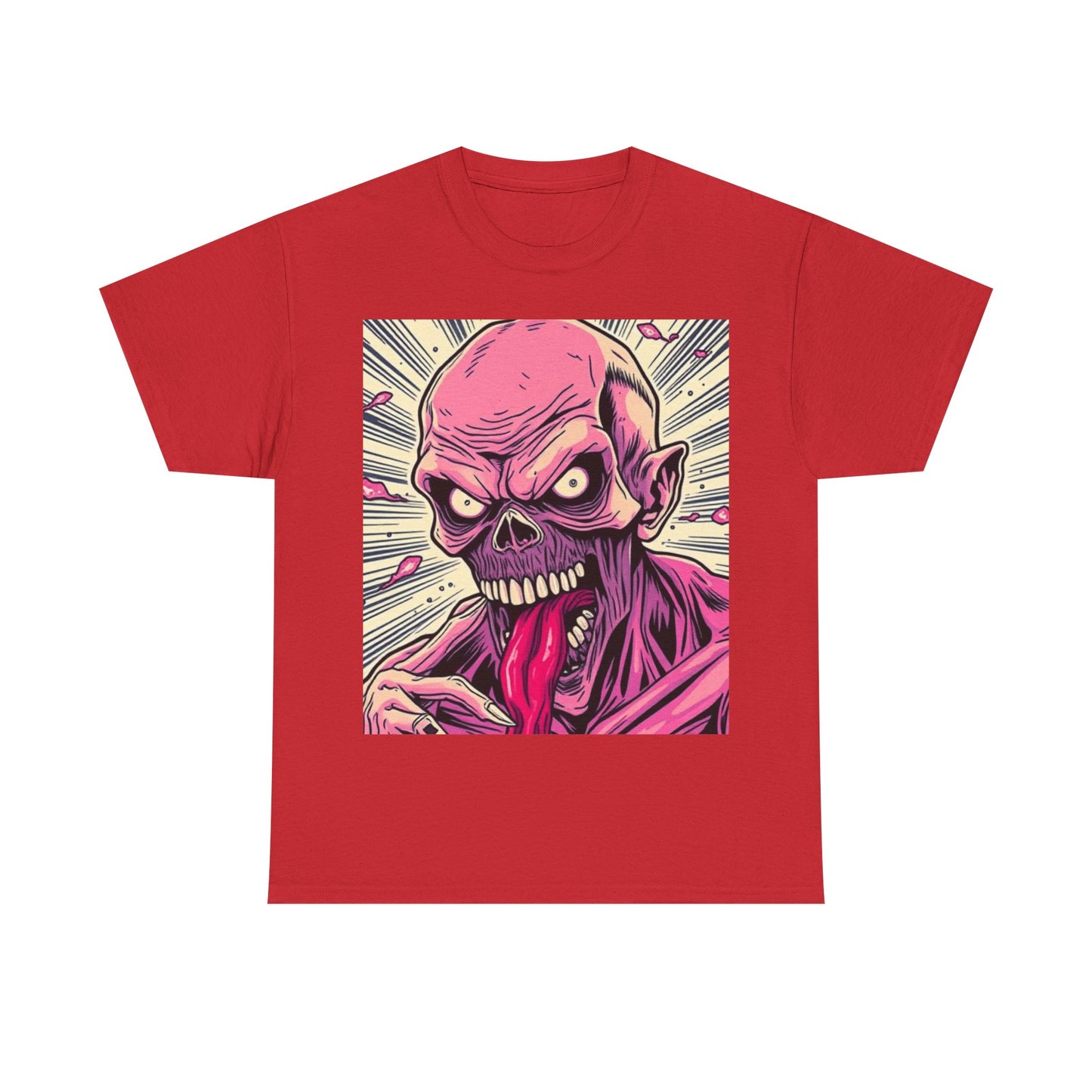 UK - Zombie Graphic Unisex Heavy Cotton Tee - Spooky Halloween Apparel