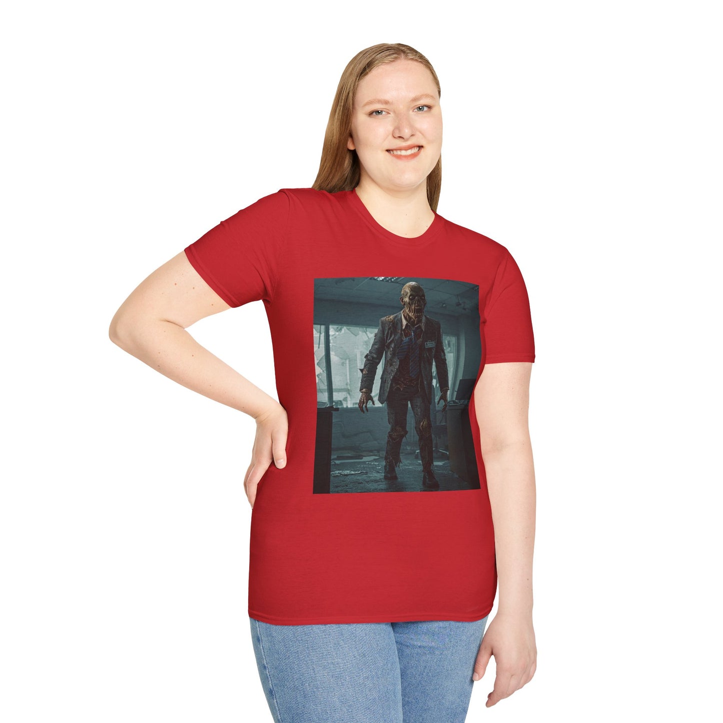 Zombie Apocalypse Unisex Softstyle T-Shirt - Perfect for Horror Fans and Parties