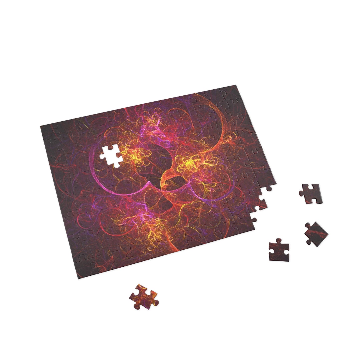 Vibrant Fractal Art Puzzle - 96, 252, 500, 1000-Piece Options