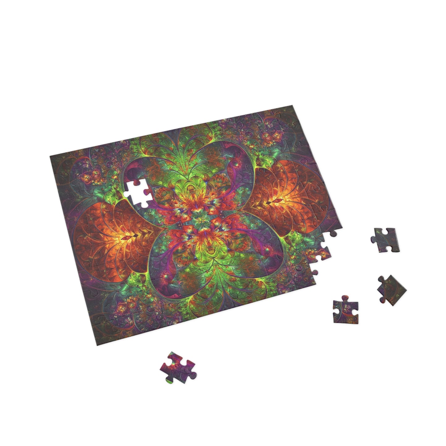 Colorful Mandala Puzzle (96, 252, 500, 1000-Piece) - Perfect for Family Game Night