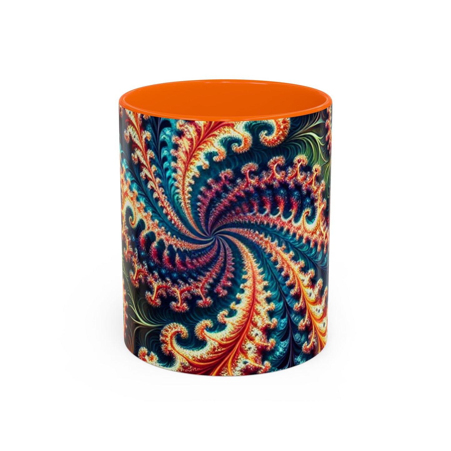 Vibrant Swirl Accent Coffee Mug - 11oz & 15oz