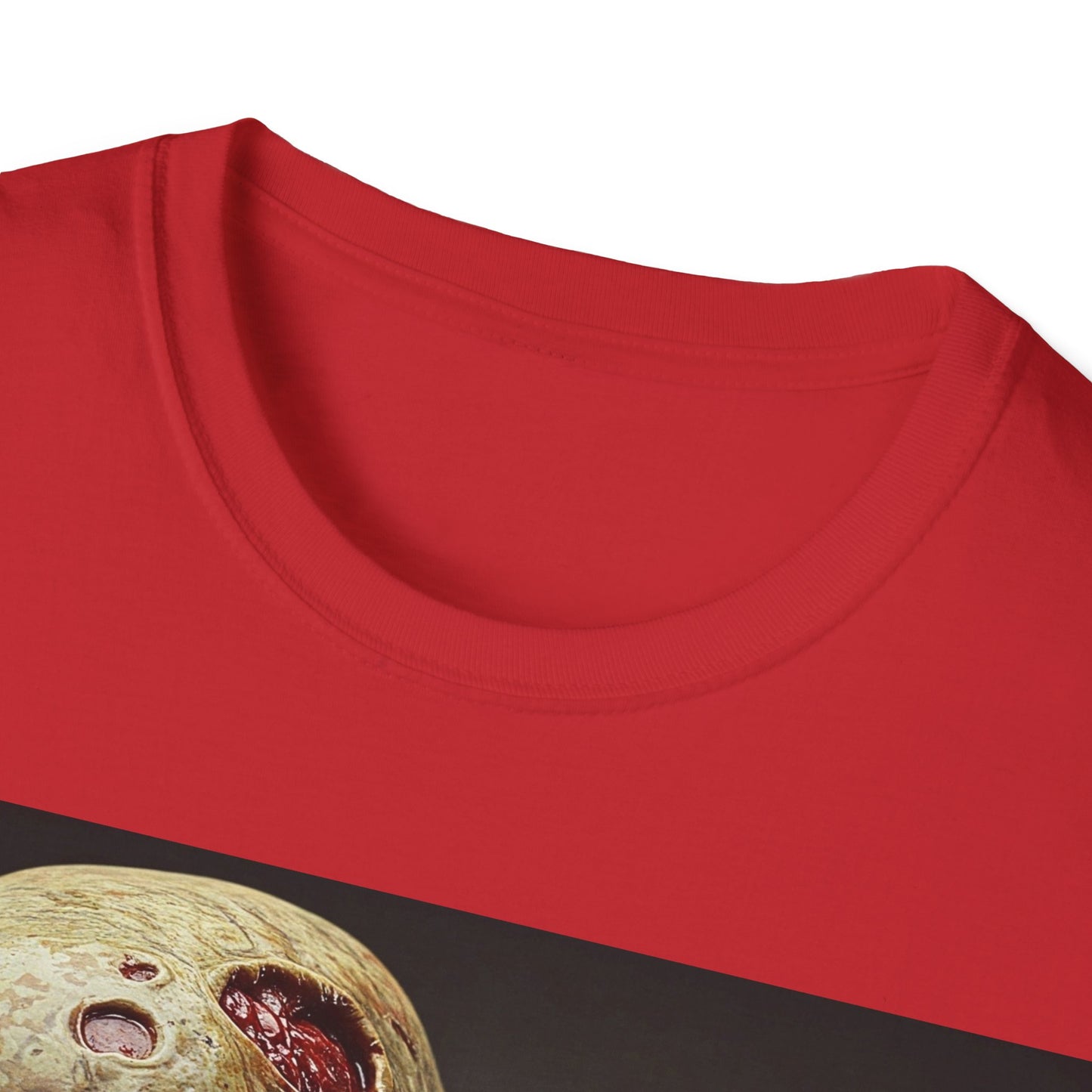 UK - Zombie Skull Unisex Softstyle T-Shirt - Spooky Halloween Tee