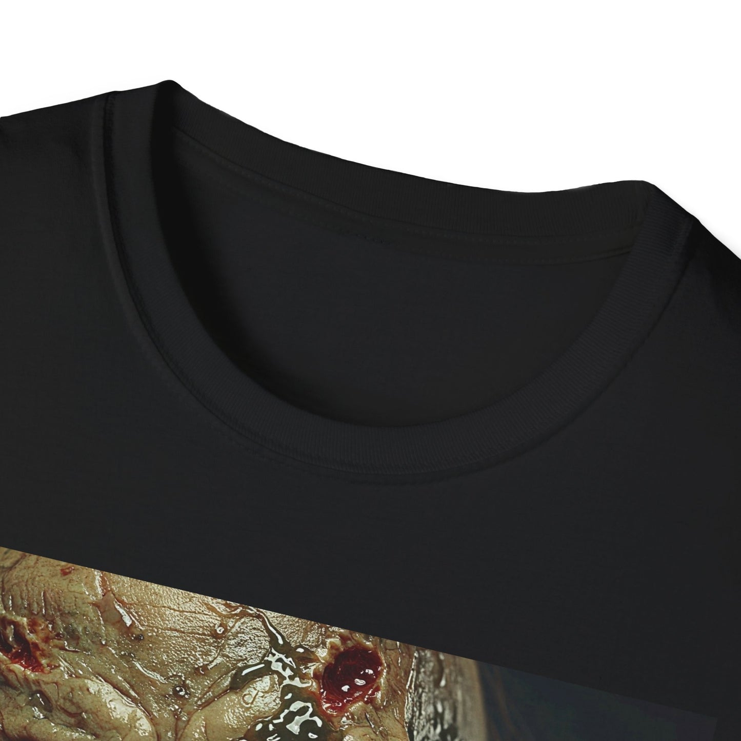 Apocalyptic Portrait Tee, bold, decaying zombie graphic