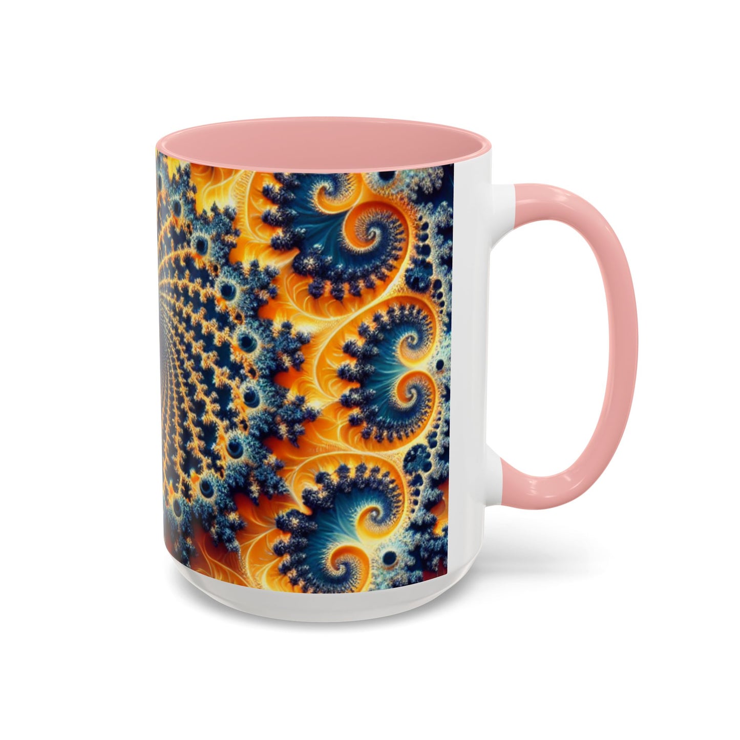 Vibrant Abstract Accent Coffee Mug - Unique 11 & 15oz Design for Art Lovers
