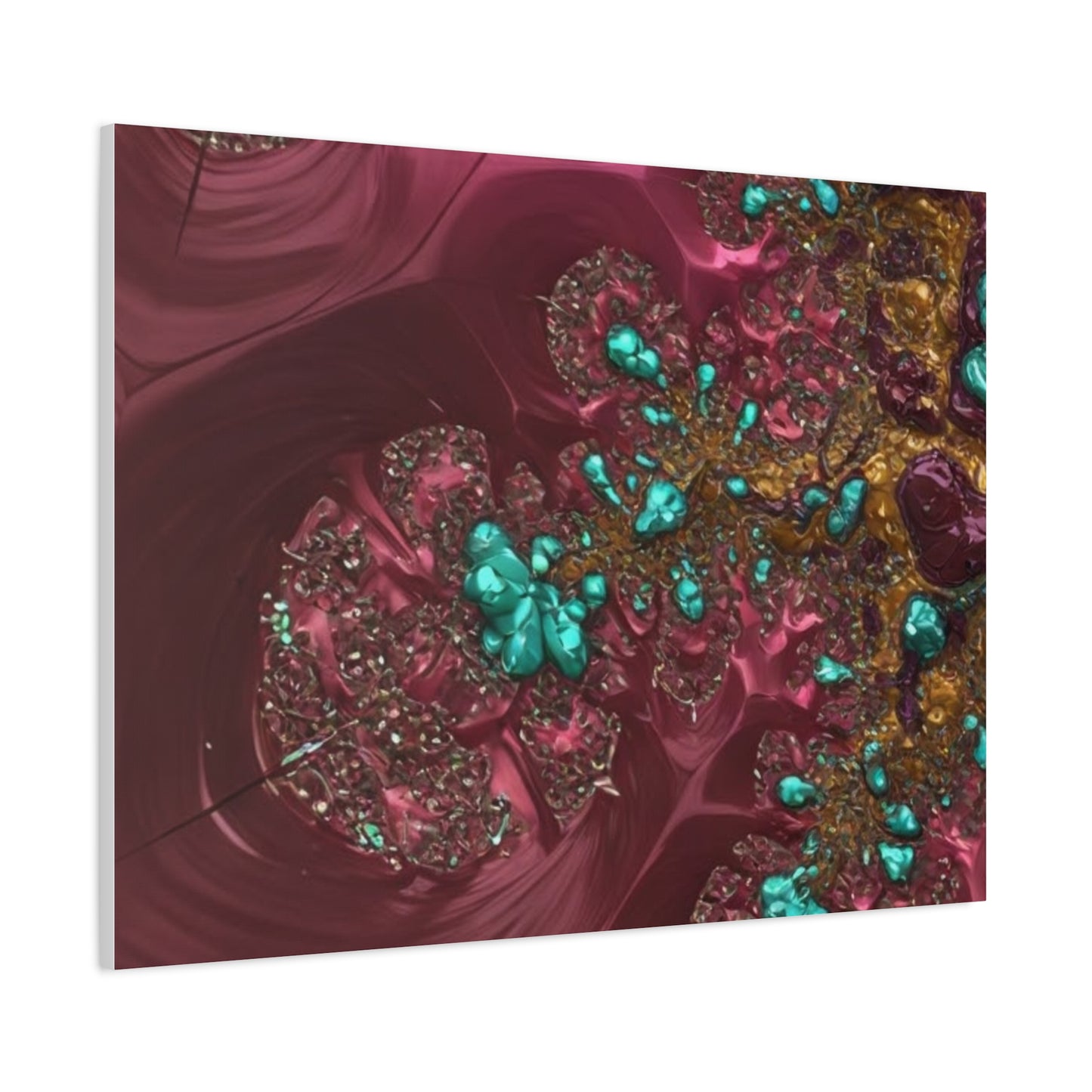 Abstract Art Canvas Print - Vibrant Fractal Design for Home Decor