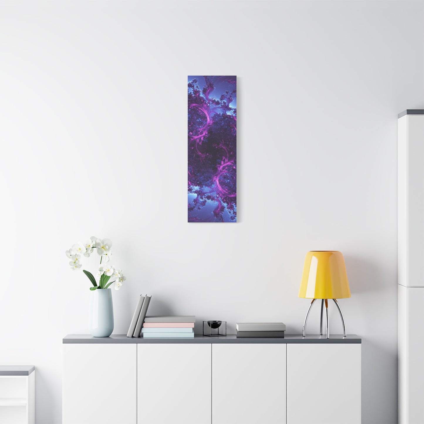 Abstract Purple Fractal Canvas Print - Artistic Wall Décor