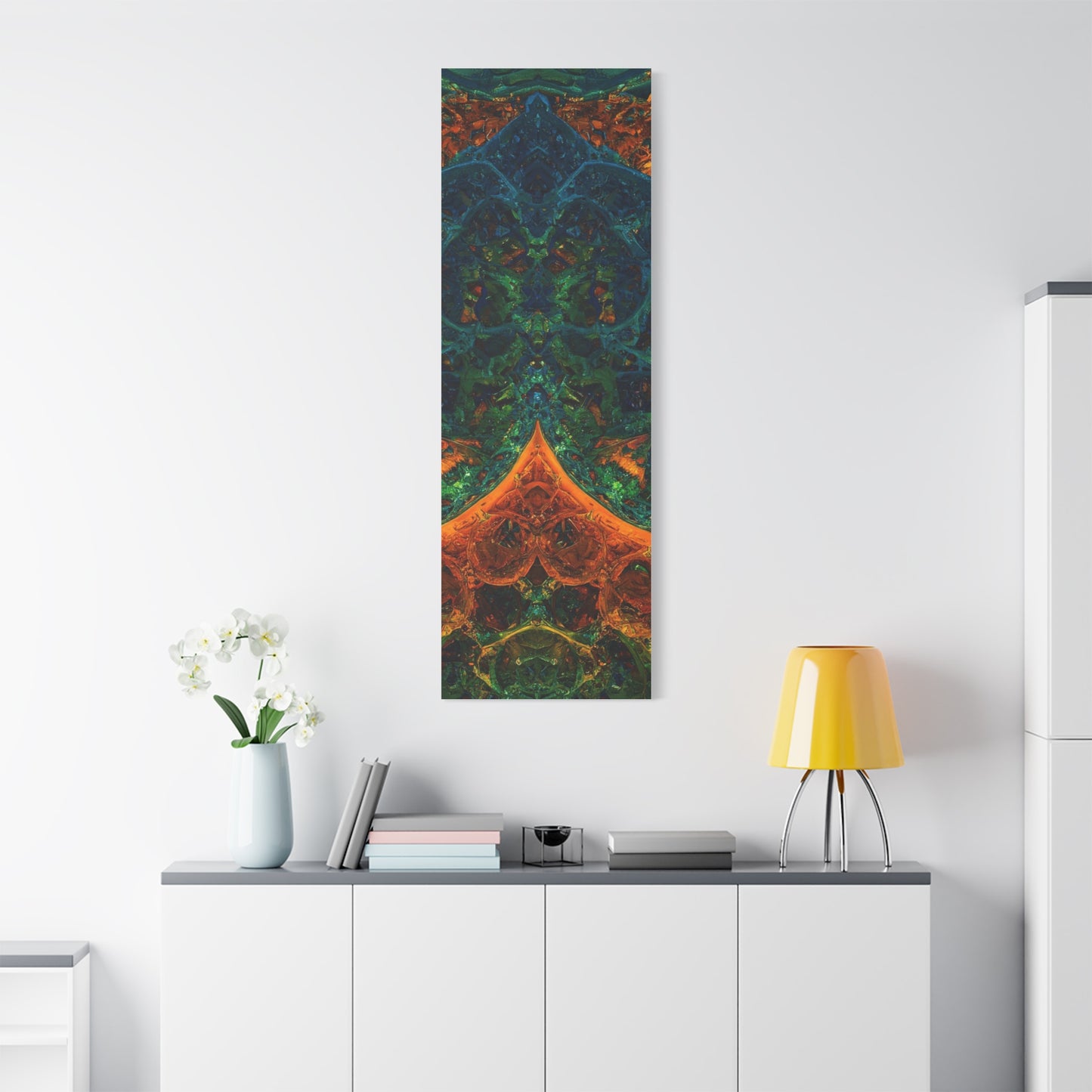 Vibrant Abstract Fractal Art Canvas Print