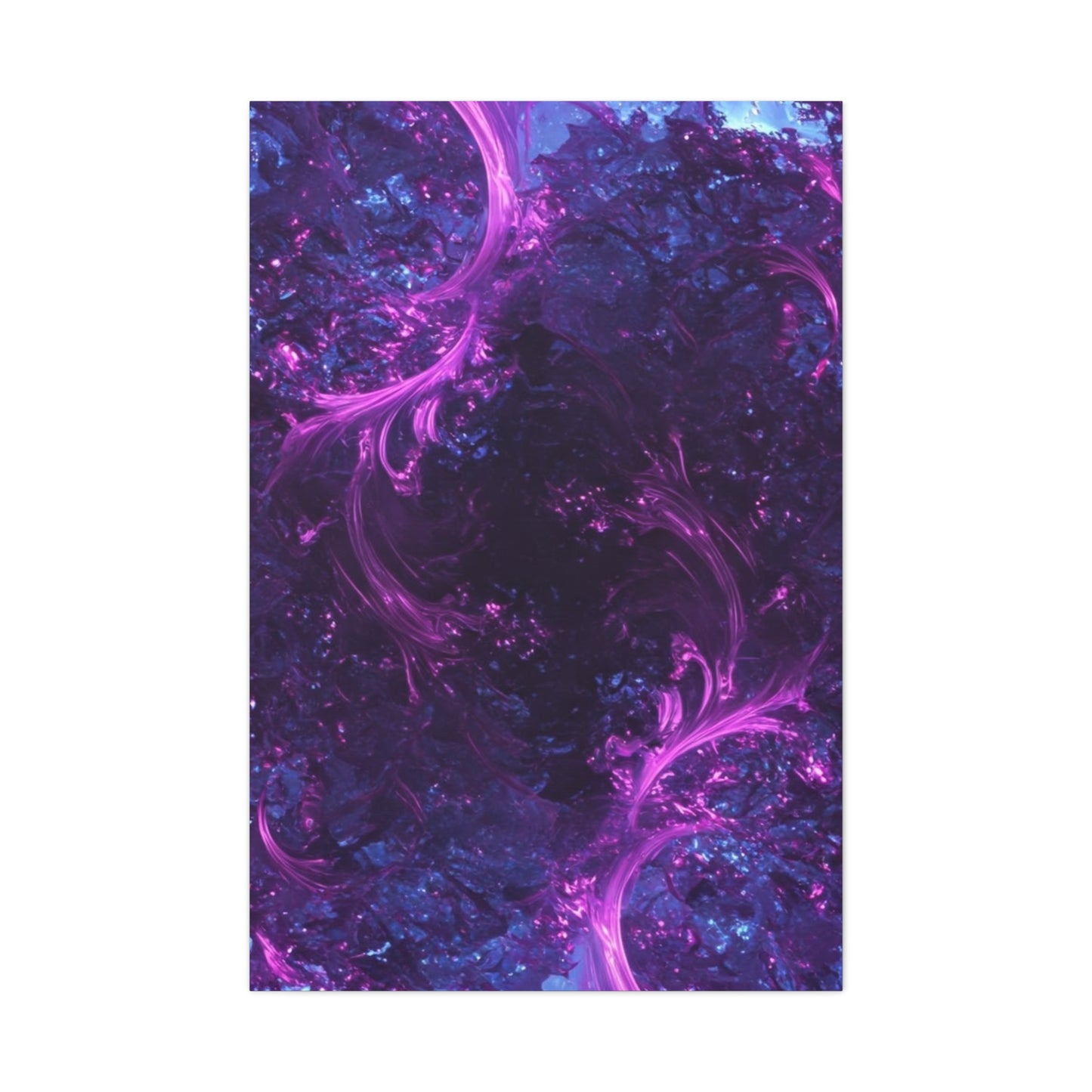 Abstract Purple Fractal Canvas Print - Artistic Wall Décor