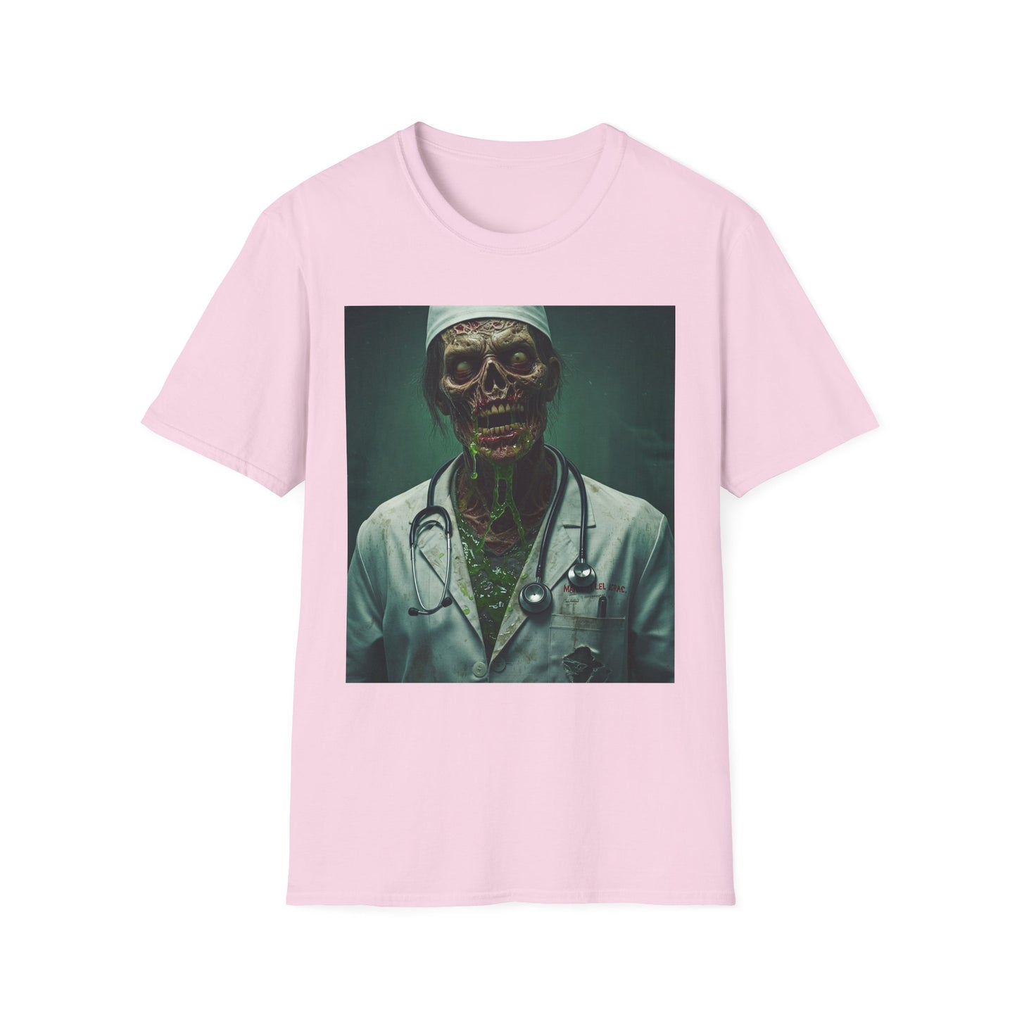 Zombie Doctor Unisex Softstyle T-Shirt - Perfect for Halloween and Horror Fans