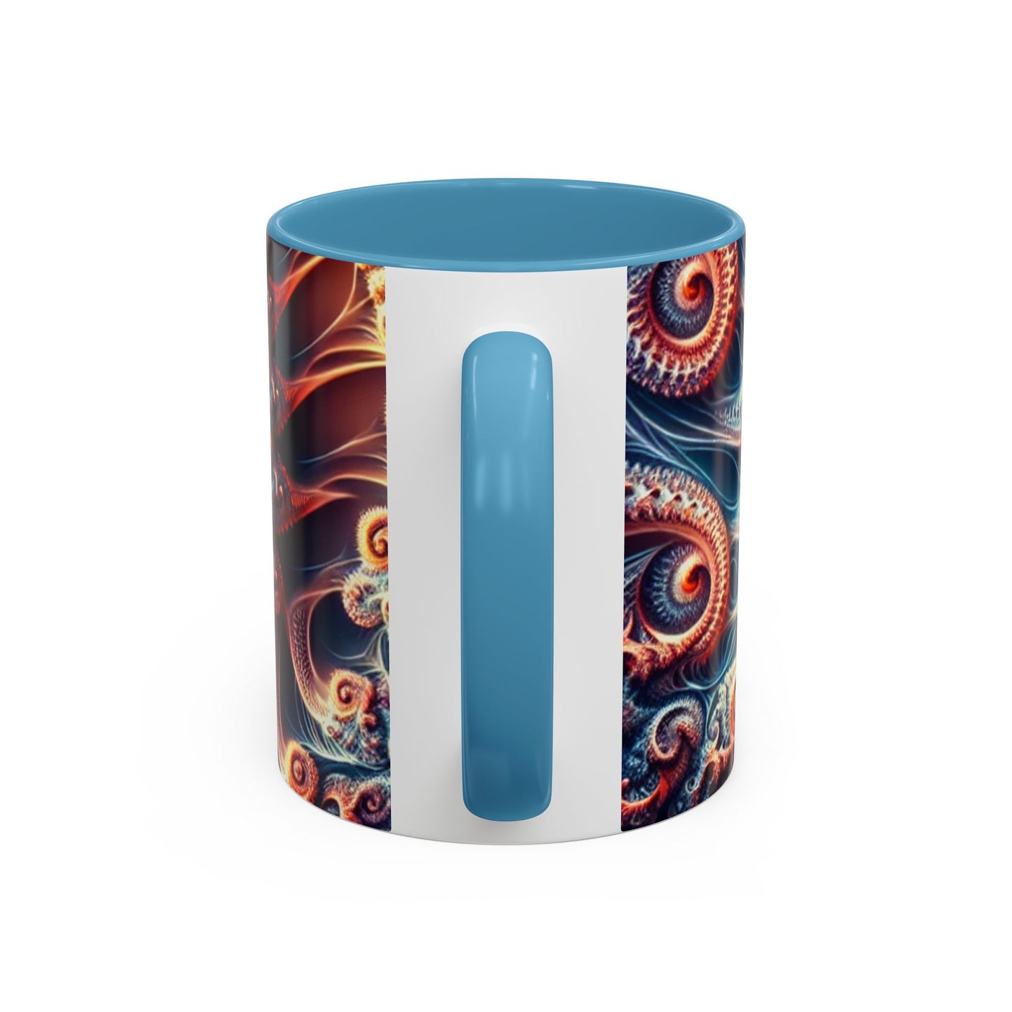 UK - Fractal Art Accent Coffee Mug - Vibrant Design for Home or Office
