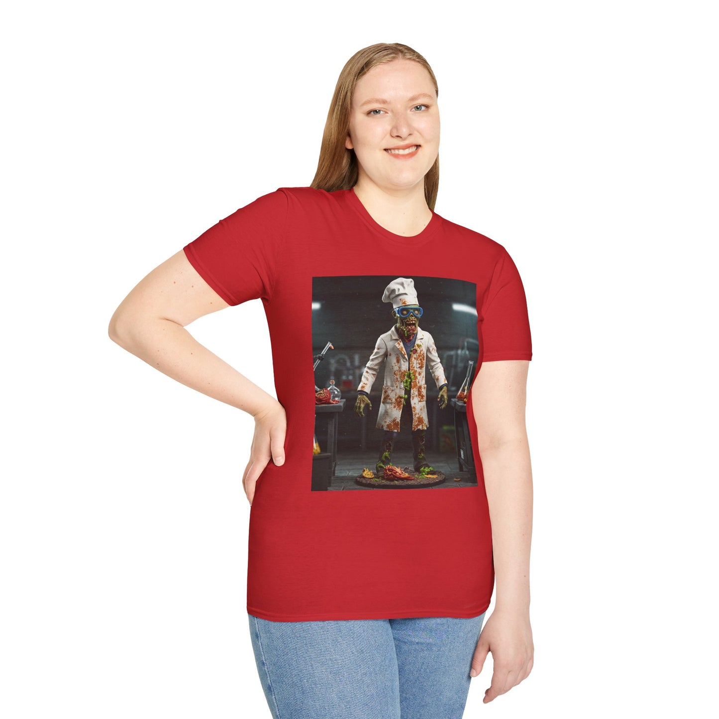 Zombie Chef Unisex Softstyle T-Shirt - Fun Halloween Casualwear