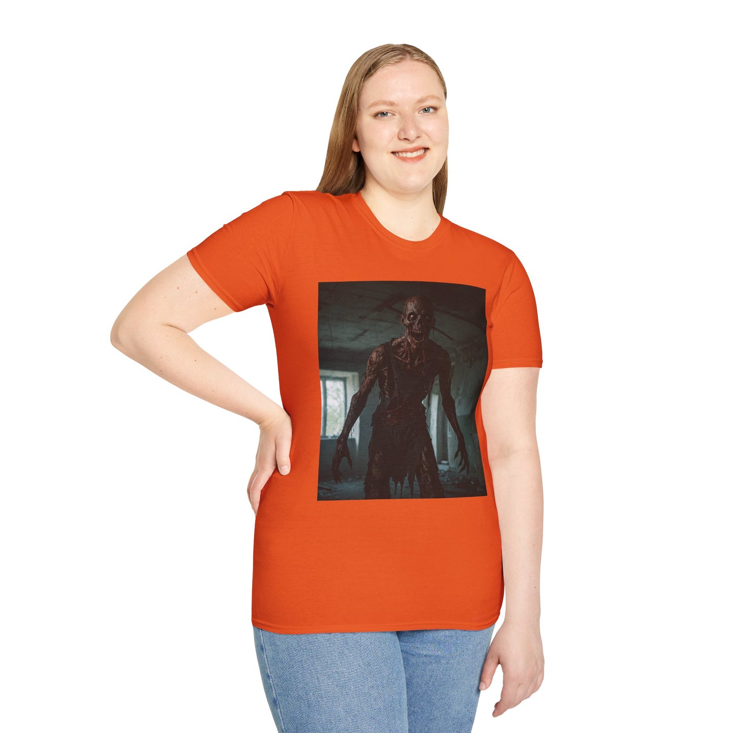 Creepy Horror Graphic Unisex T-Shirt – Perfect for Halloween and Haunted House Lovers