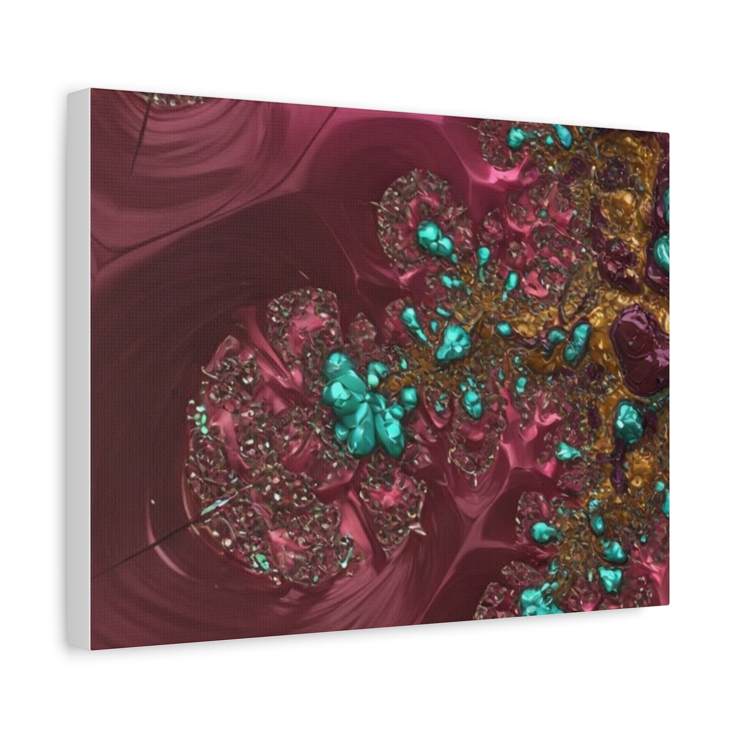 Abstract Art Canvas Print - Vibrant Fractal Design for Home Decor