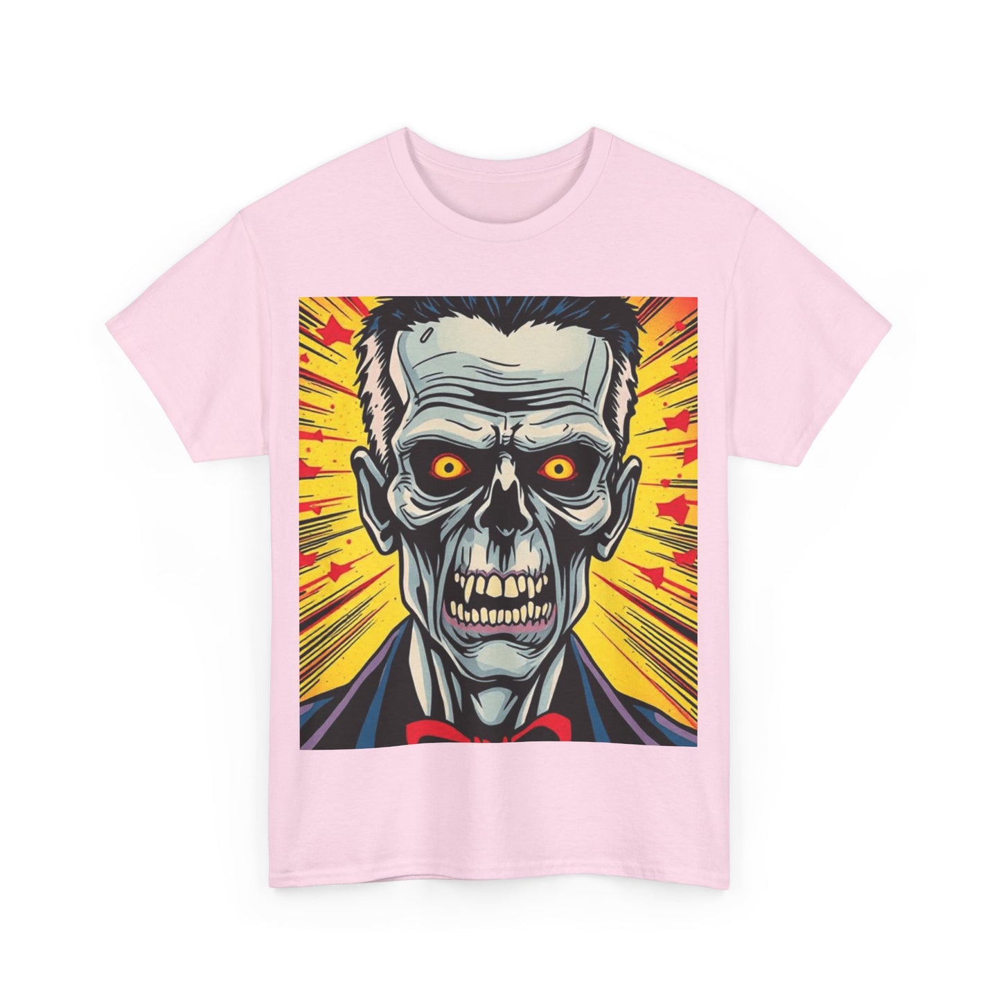 UK - Spooky Vintage Skull Tee - Unisex Heavy Cotton T-Shirt