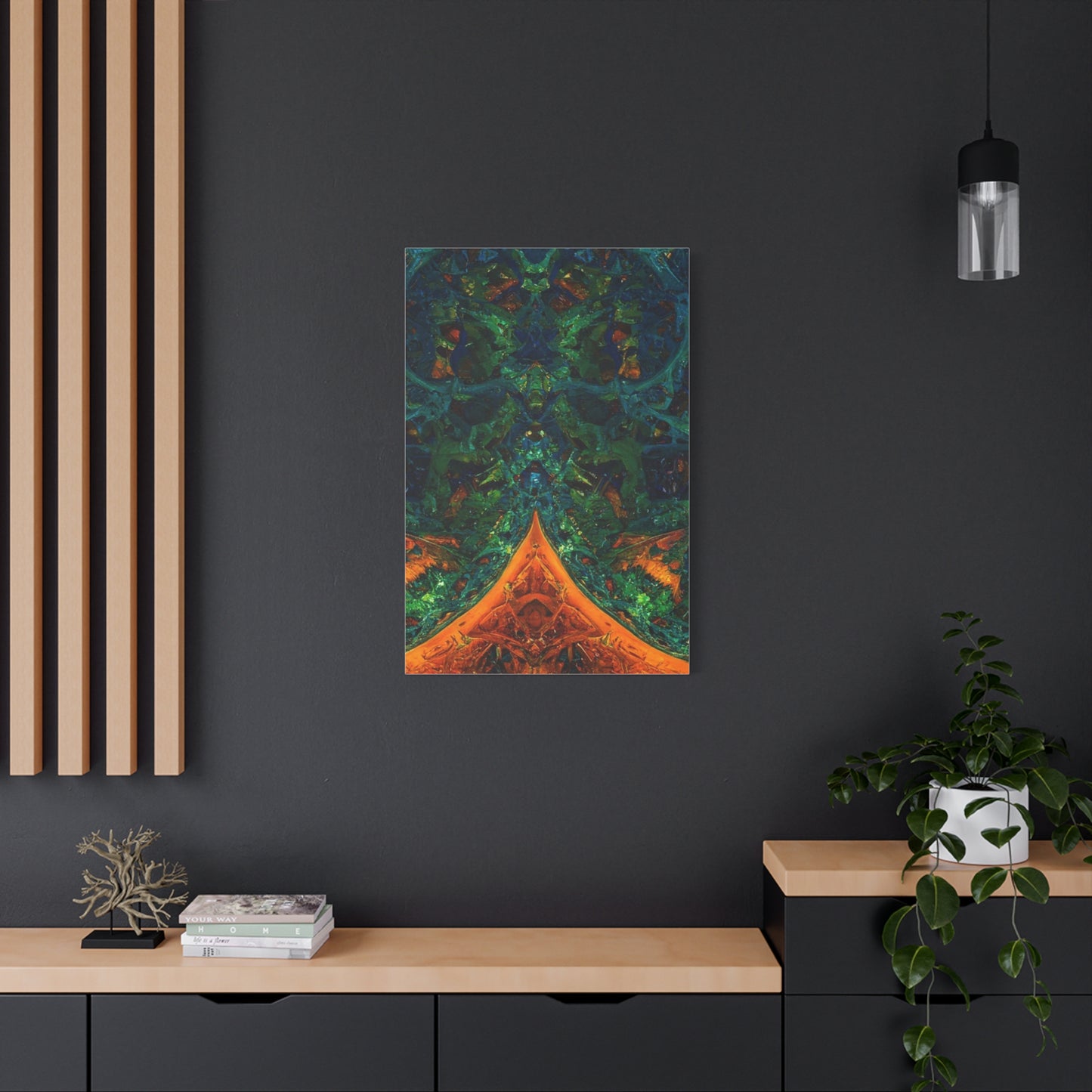 Vibrant Abstract Fractal Art Canvas Print