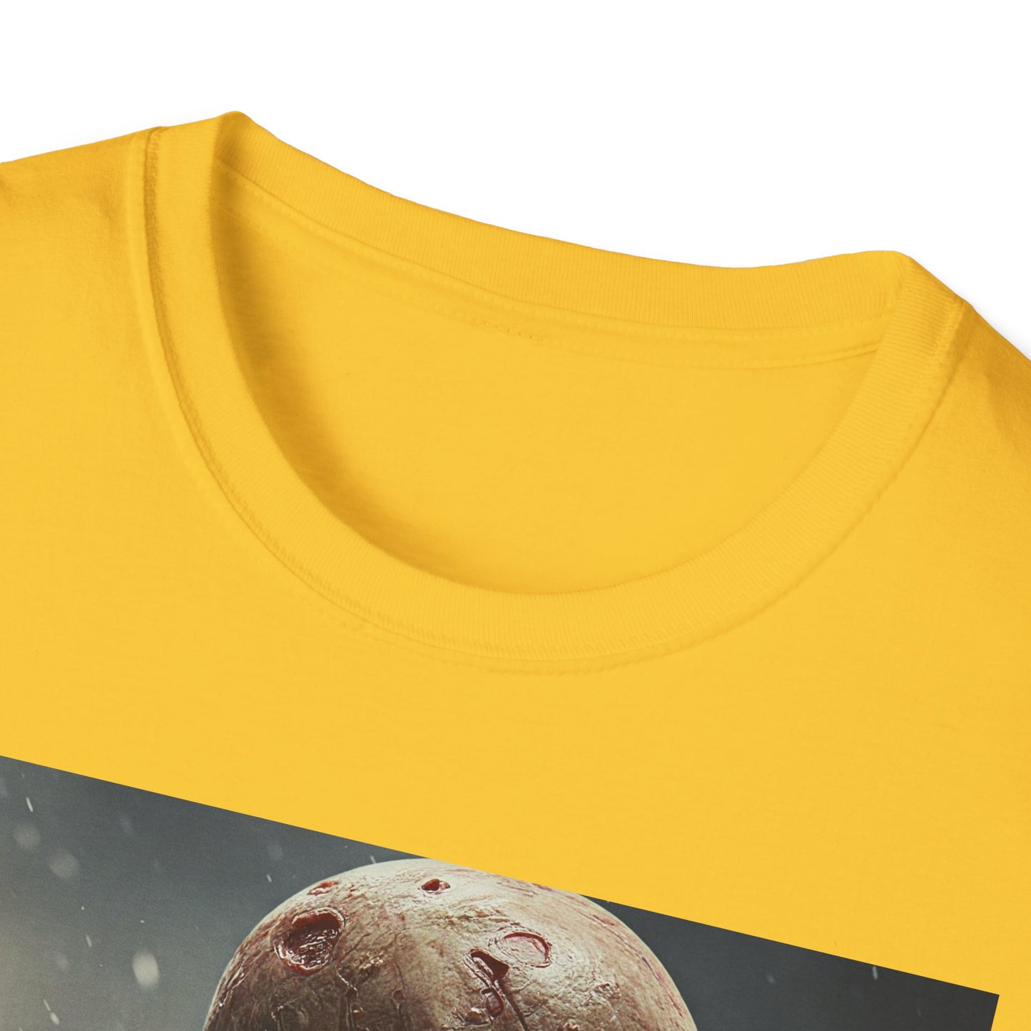 Unisex Softstyle T-Shirt with Creepy Skeleton Design - Perfect for Halloween and Horror Fans