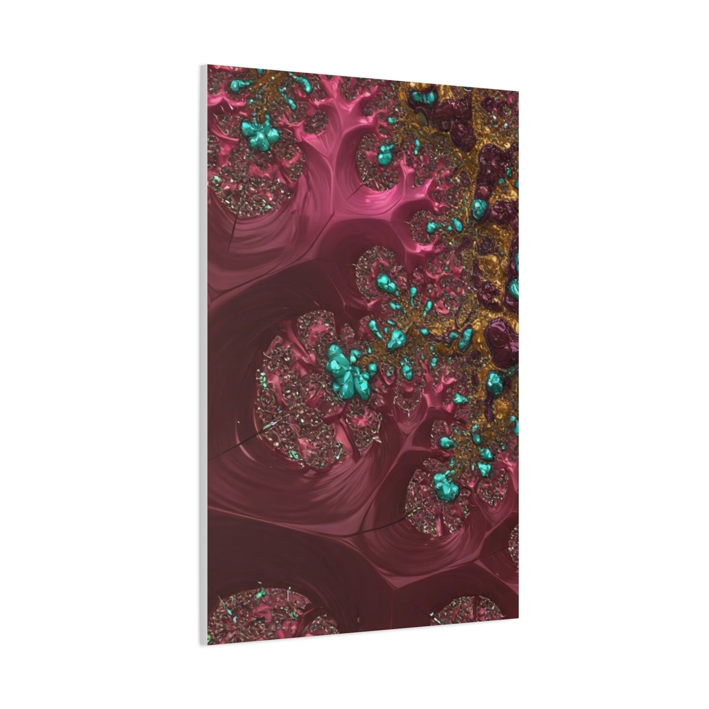Abstract Art Canvas Print - Vibrant Fractal Design for Home Decor
