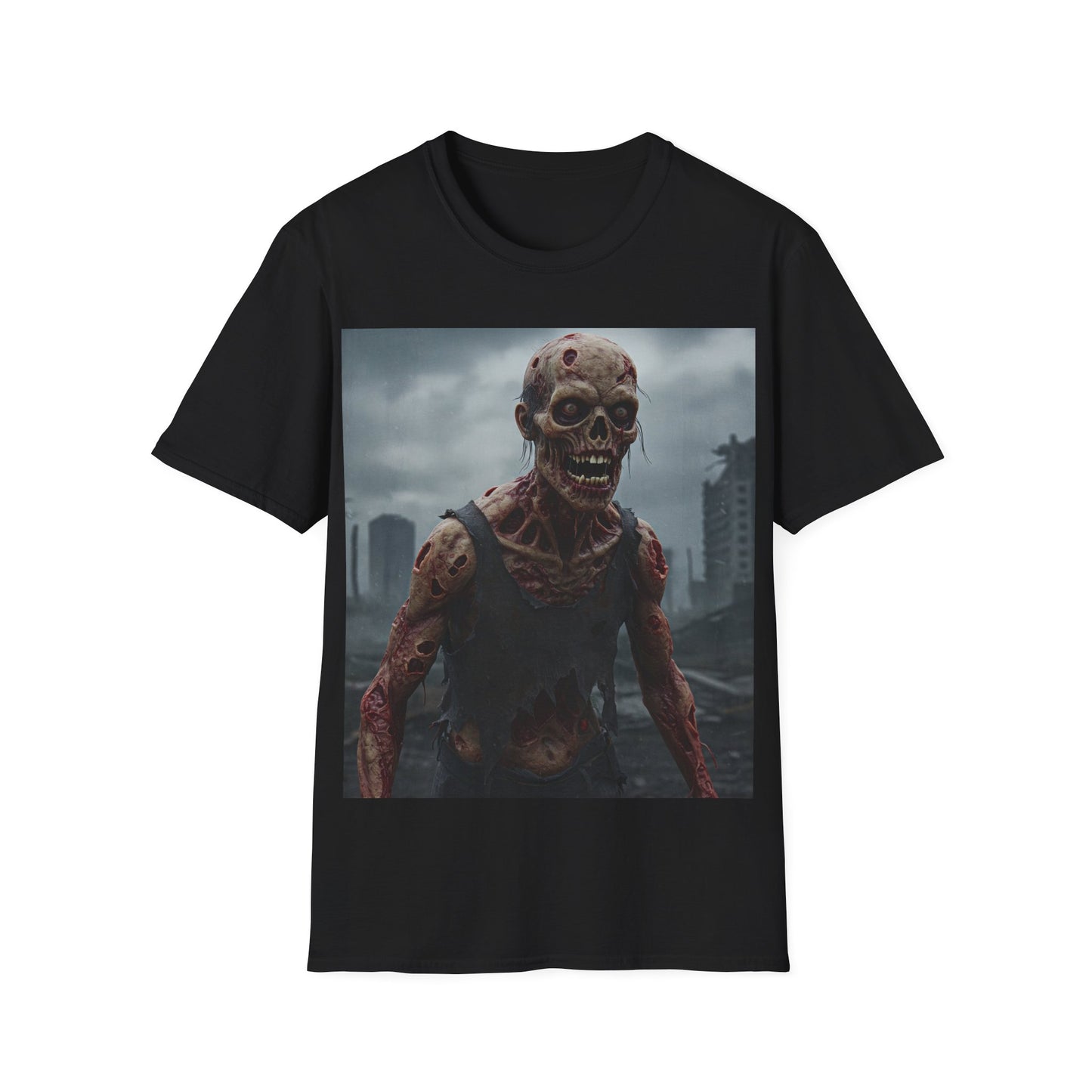 UK - Zombie Apocalypse Apocalyptic Portrait Tee: A Vision of Decay