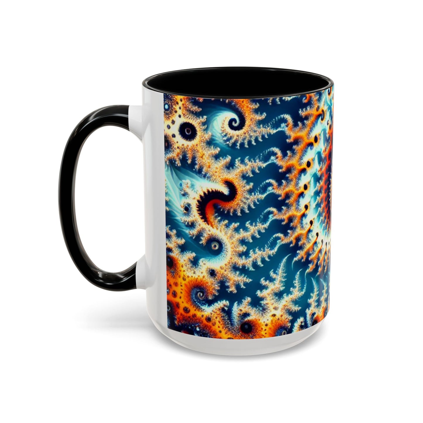 Vibrant Spiral Design Coffee Mug - 11/15oz Ceramic Accent Cup for Art Lovers