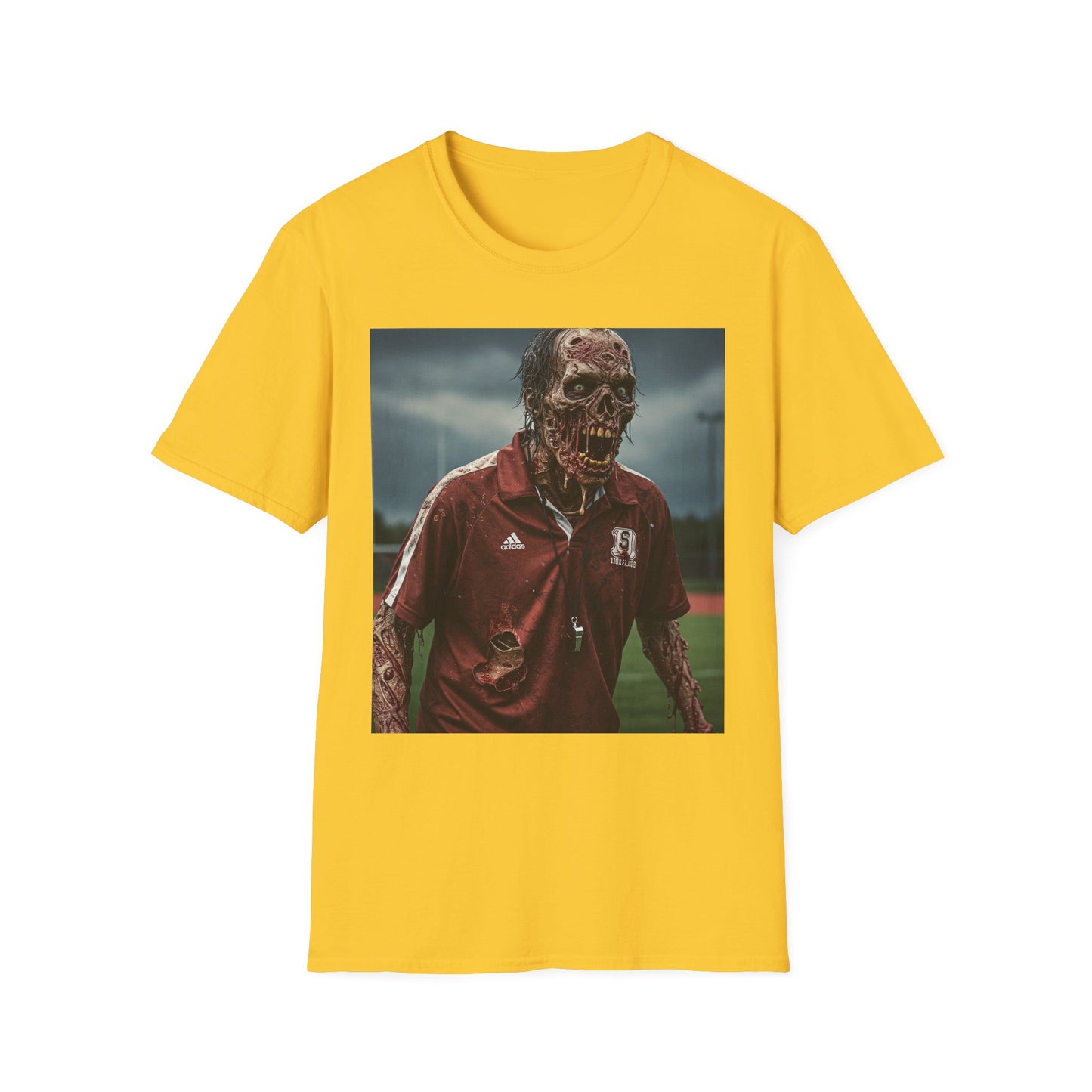 Zombie Horror Unisex Softstyle T-Shirt - Perfect for Halloween and Casual Wear