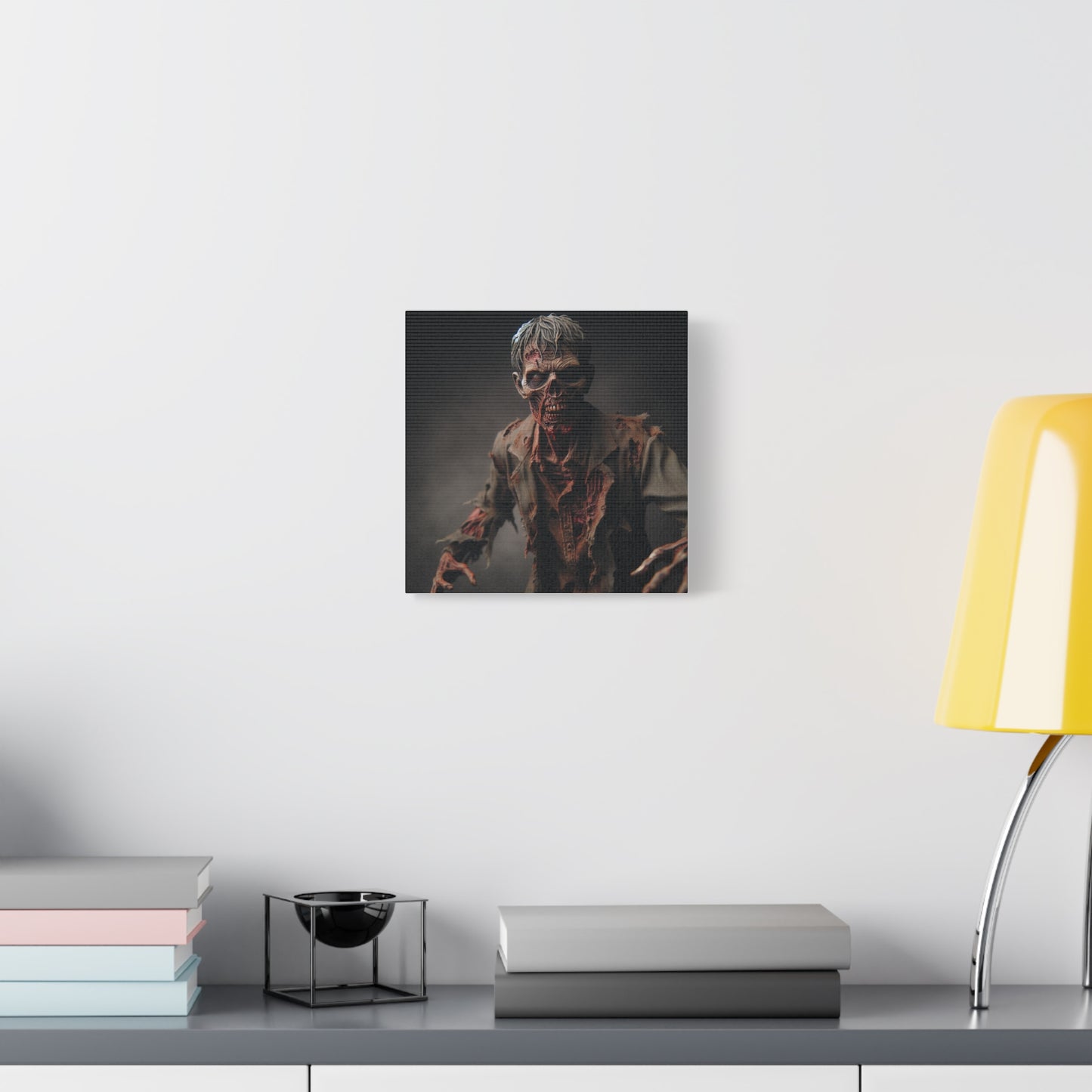 Zombie Art Canvas - Horror Wall Decor for Halloween