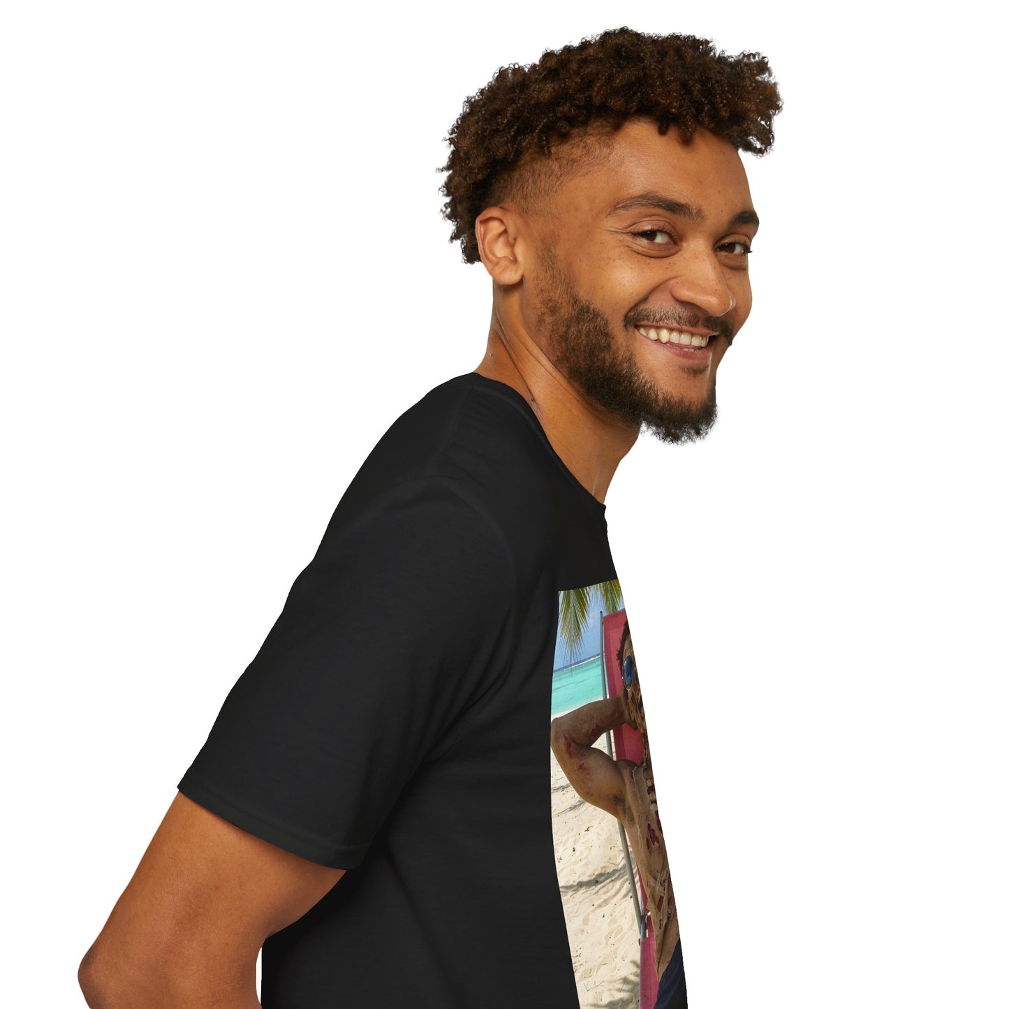 Chill Zombie Unisex Softstyle T-Shirt - Perfect for Beach Days & Halloween