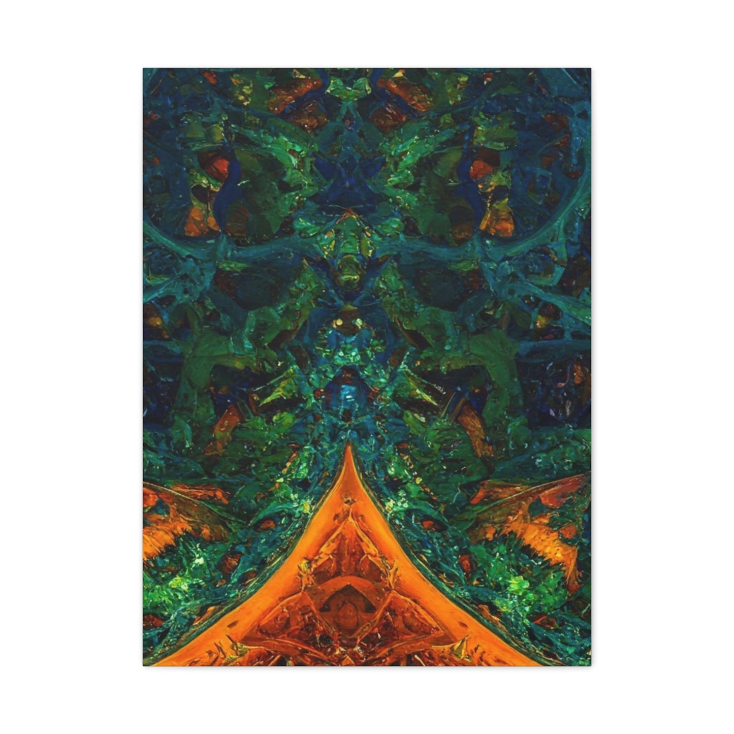 Vibrant Abstract Fractal Art Canvas Print