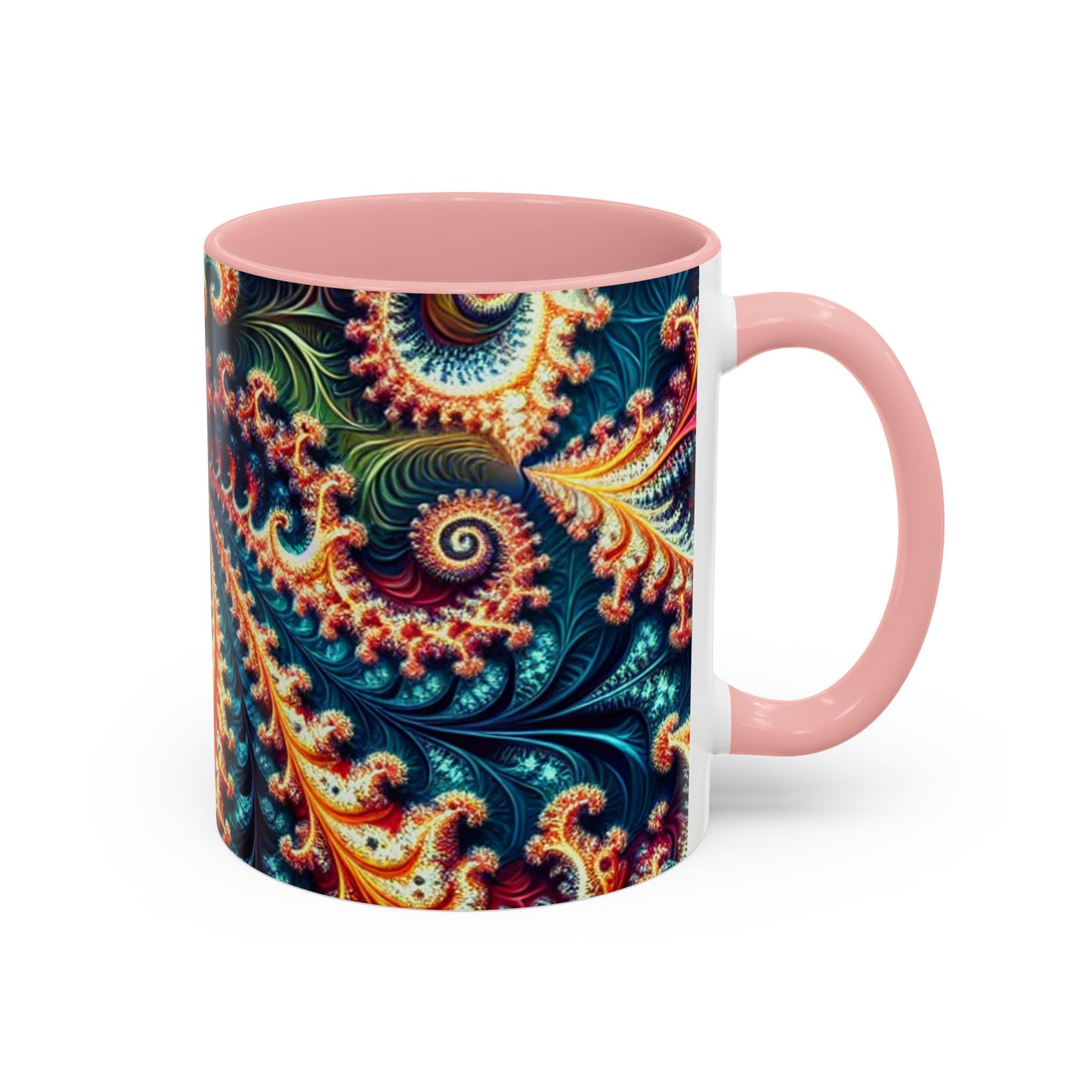 Vibrant Swirl Accent Coffee Mug - 11oz & 15oz