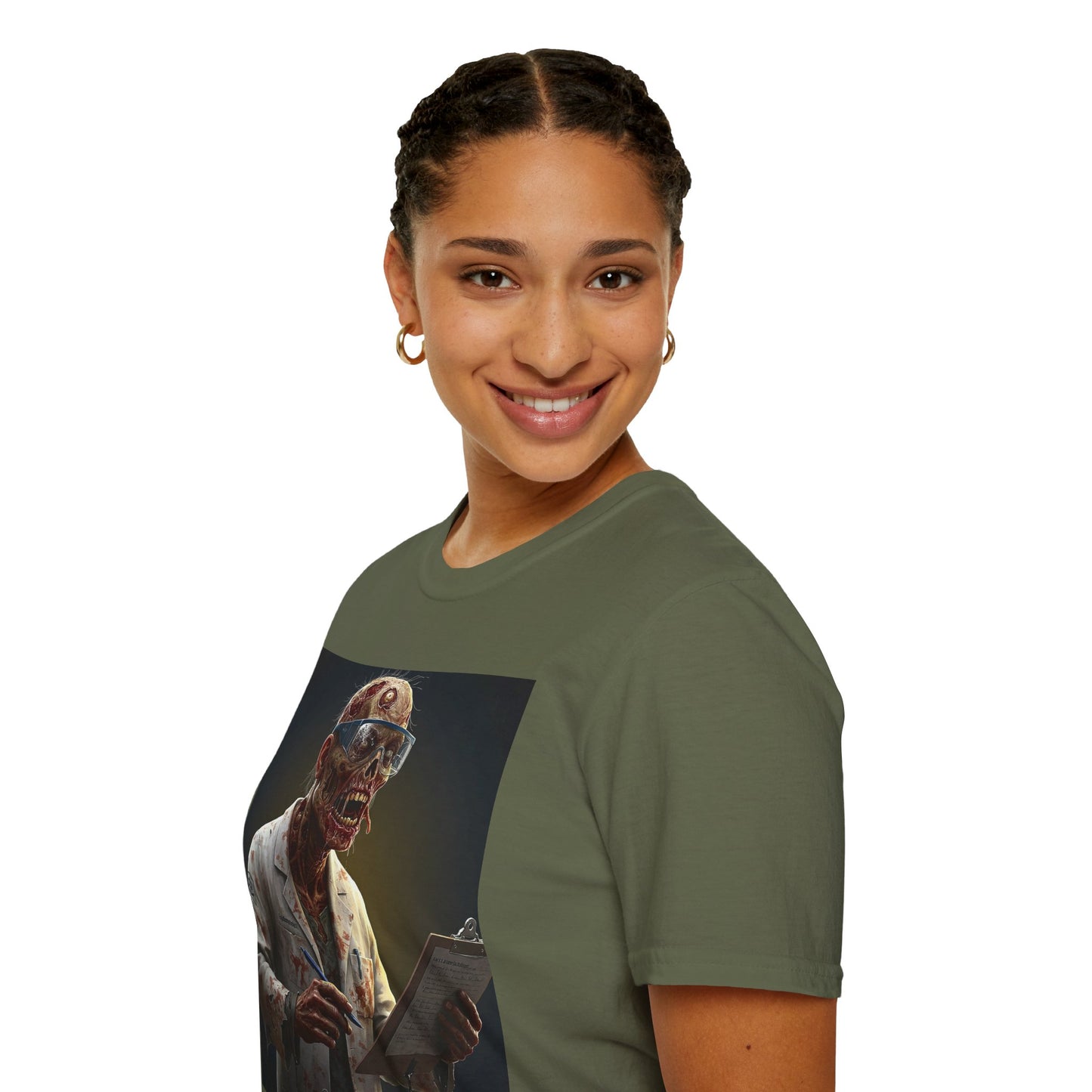 Zombie Doctor Graphic T-Shirt for Horror Fans