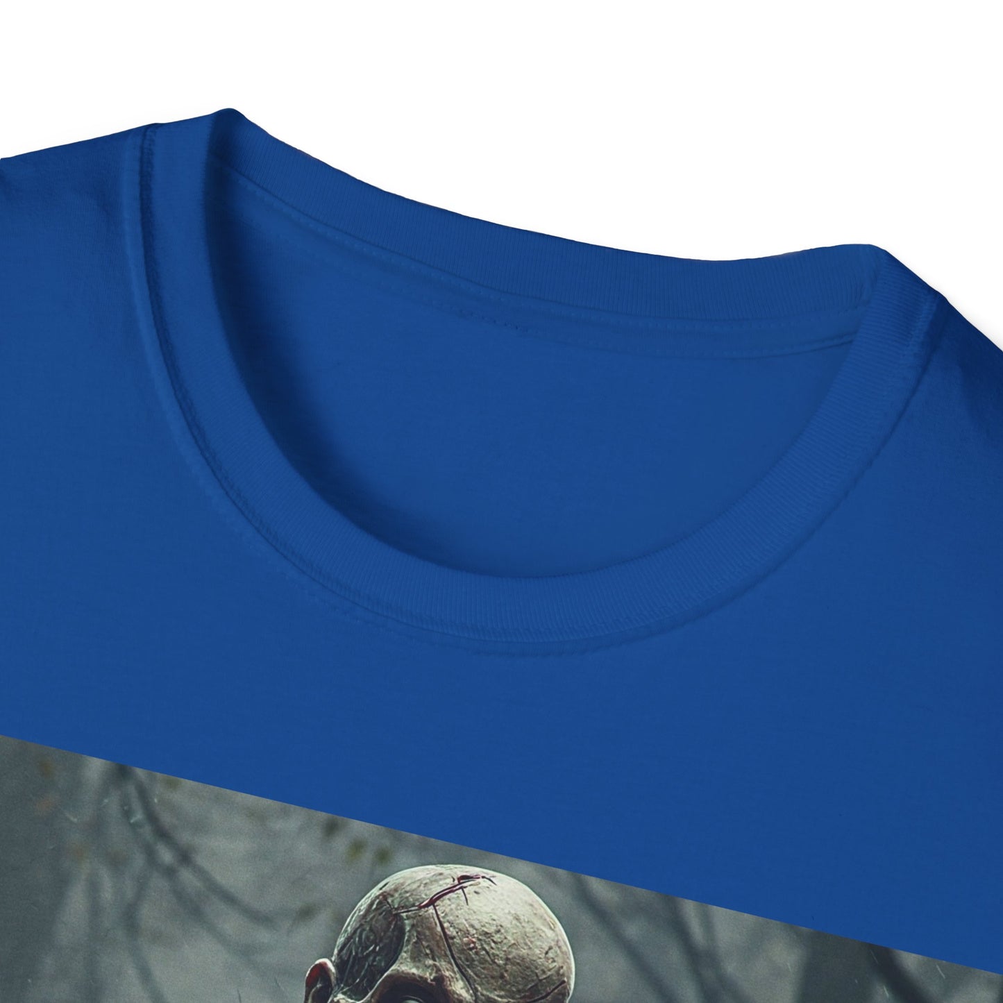 UK - Creepy Zombie Apocalyptic Portrait Tee, bold, decaying zombie graphic