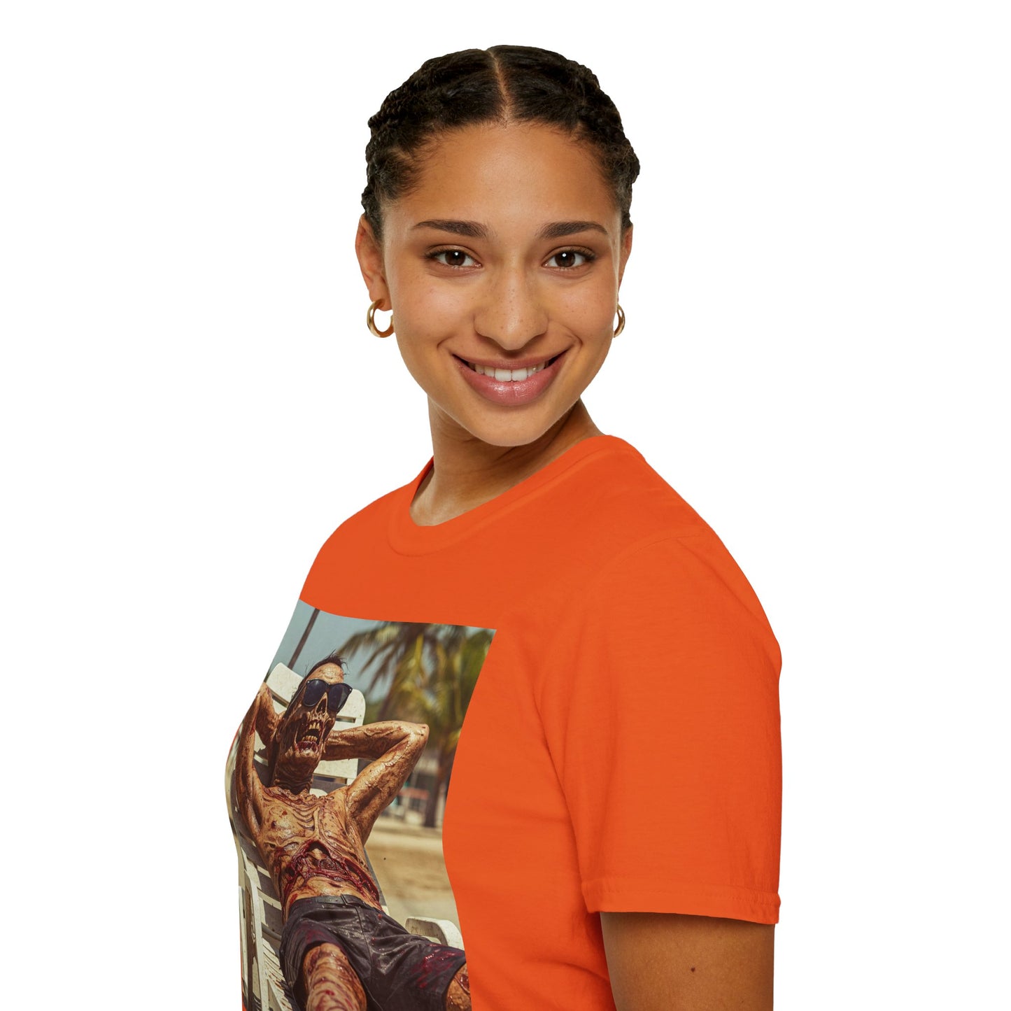 Chill Vibes Skeleton Graphic T-Shirt - Unisex Softstyle