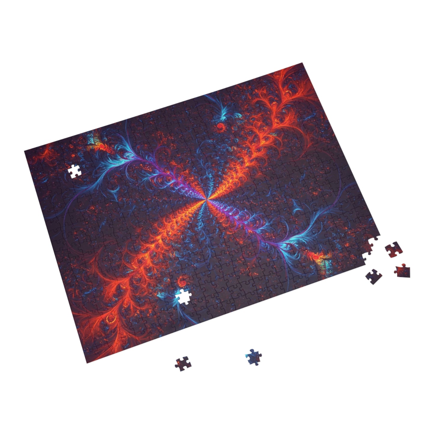 Vibrant Abstract Fractal Puzzle - 96, 252, 500, 1000-Piece Options