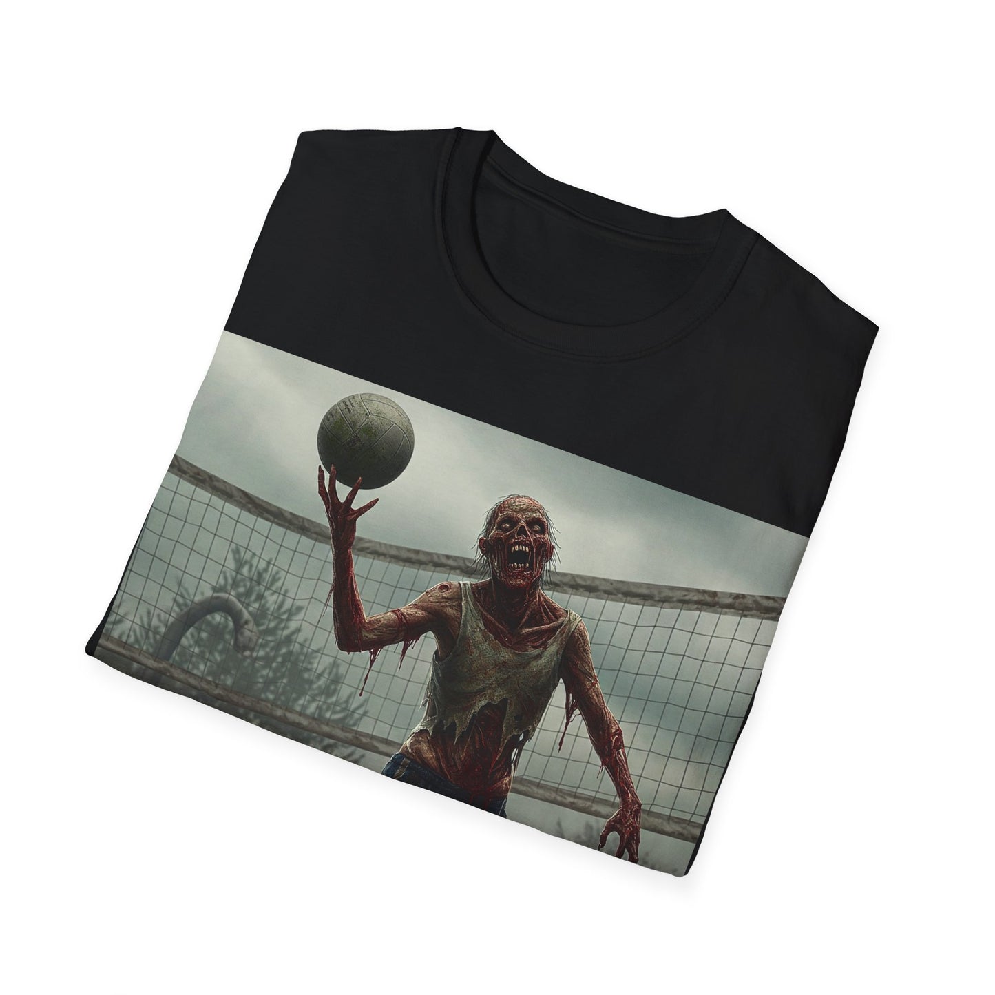 UK - Zombie Basketball Unisex Softstyle T-Shirt | Horror Graphic Tee